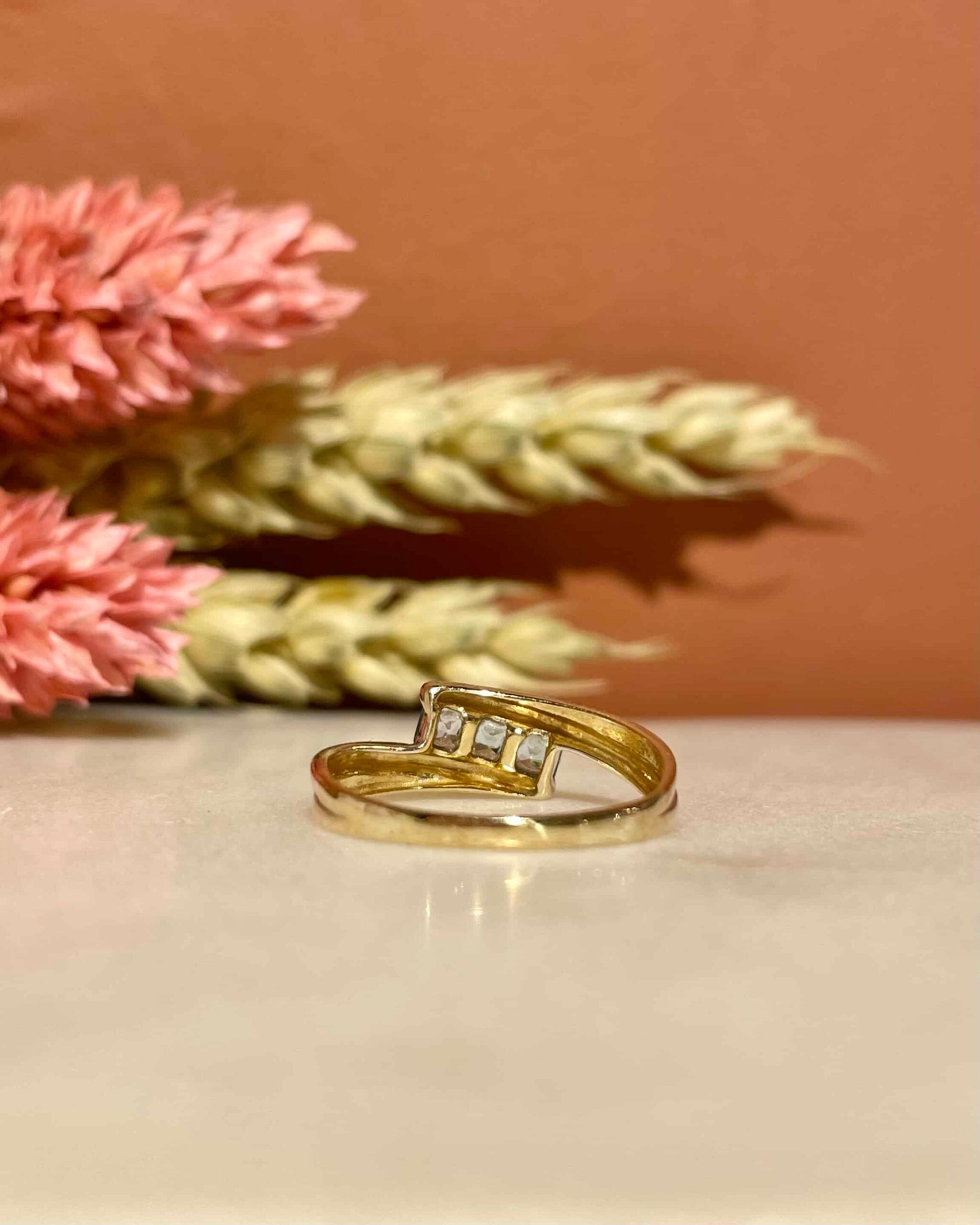 Bague Jonc Pinky Topazes "Irina"