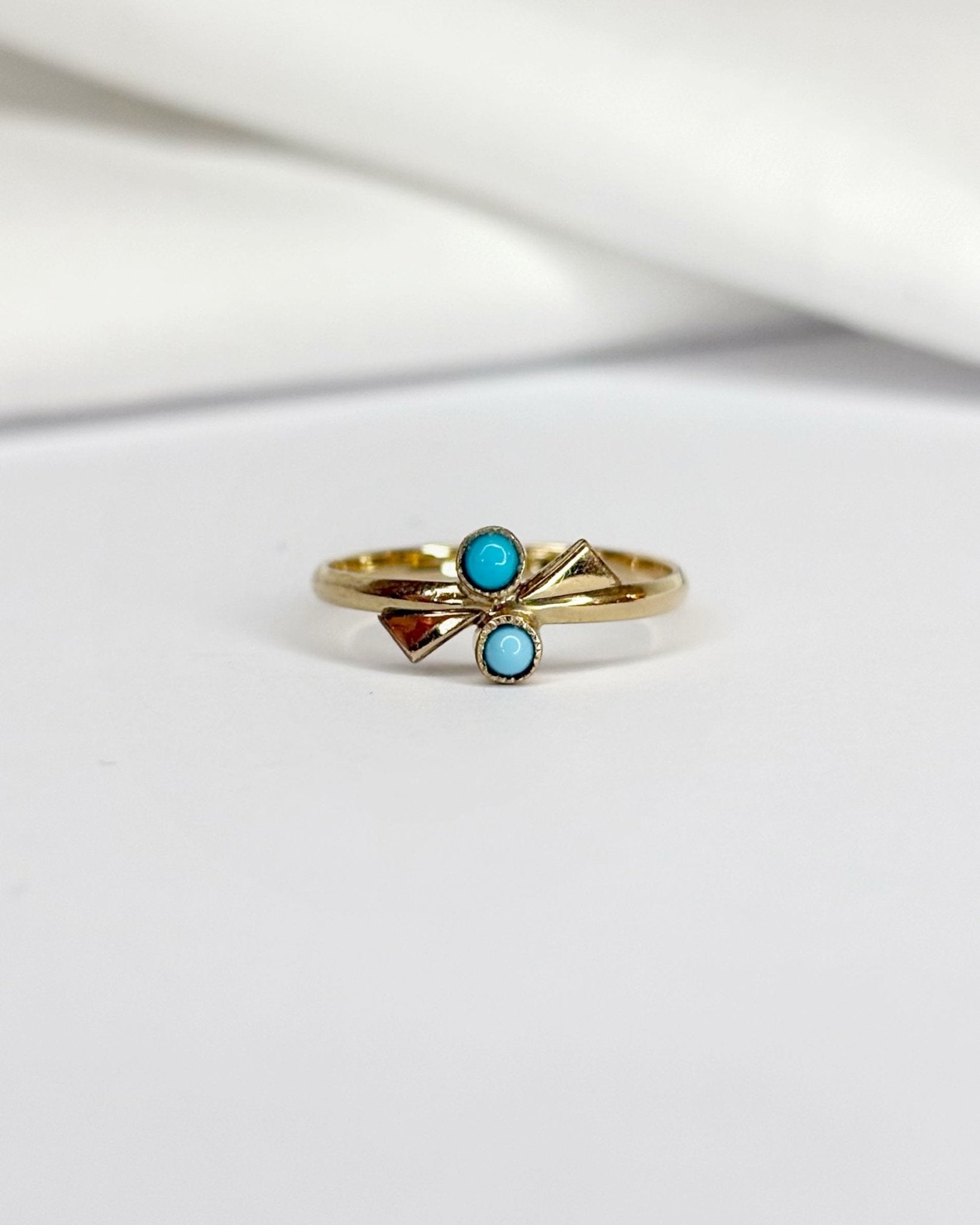 Bague Toi et Moi Turquoises “Lilia” - Elliade Paris