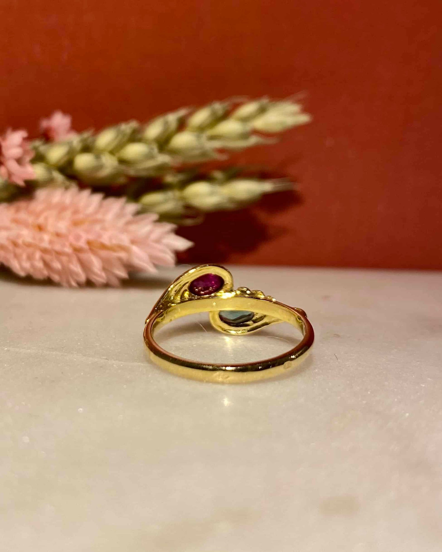 You & Me Ruby and Emerald "Charlie" Ring