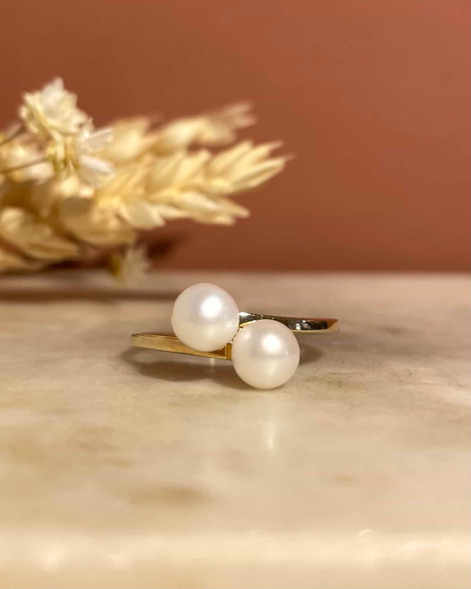 Bague Toi & Moi Perles "Pearla" - Elliade Paris