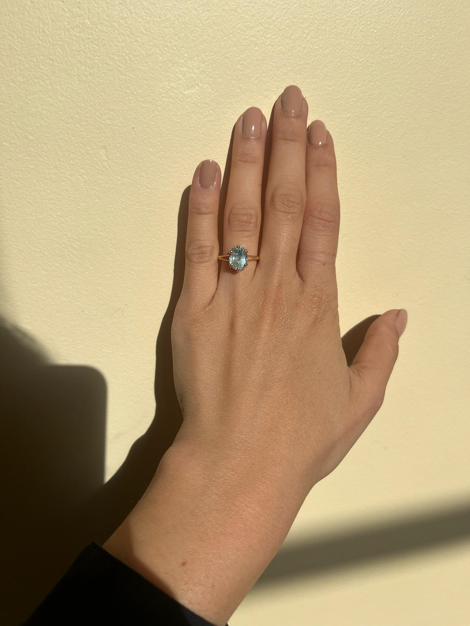 Bague Topaze vintage "Elicia" - Elliade Paris