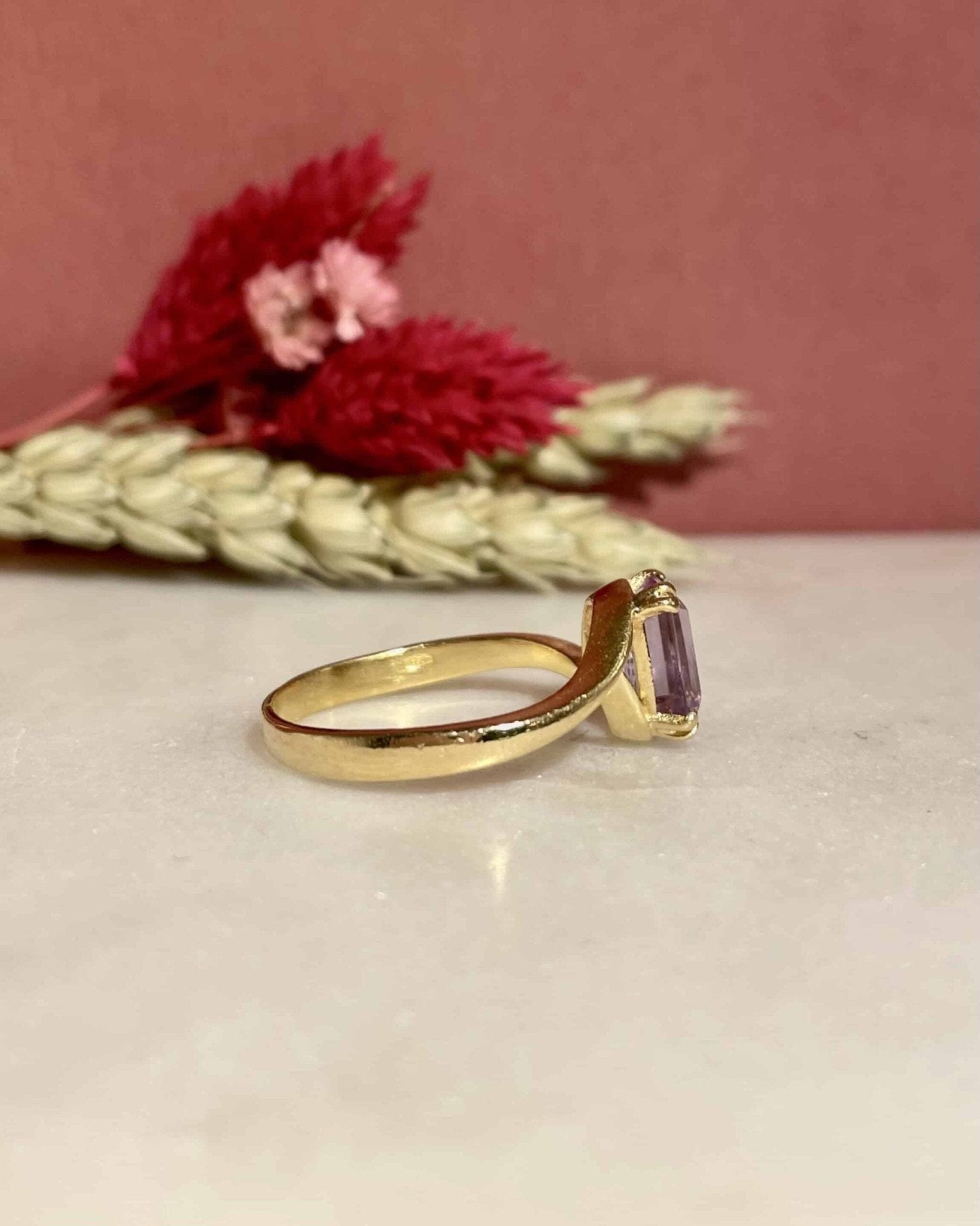 Bague Tourbillon Améthyste 1.50 carat "Martha" - Elliade Paris