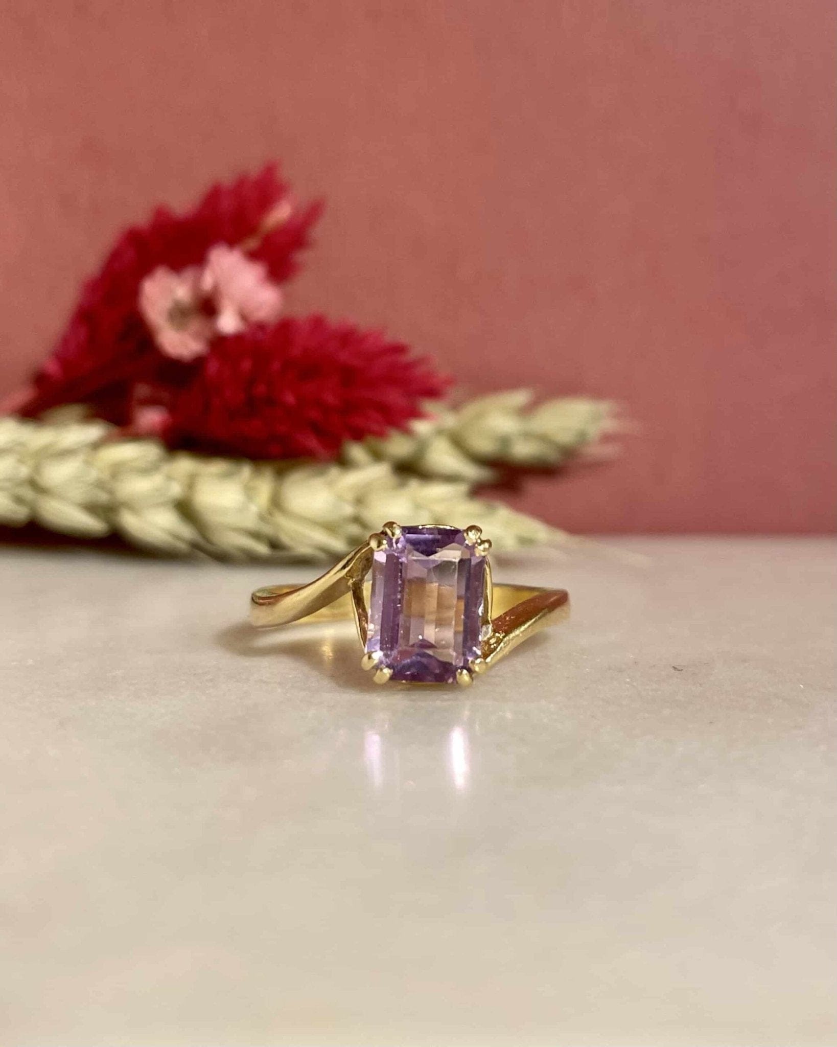 Bague Tourbillon Améthyste 1.50 carat "Martha" - Elliade Paris