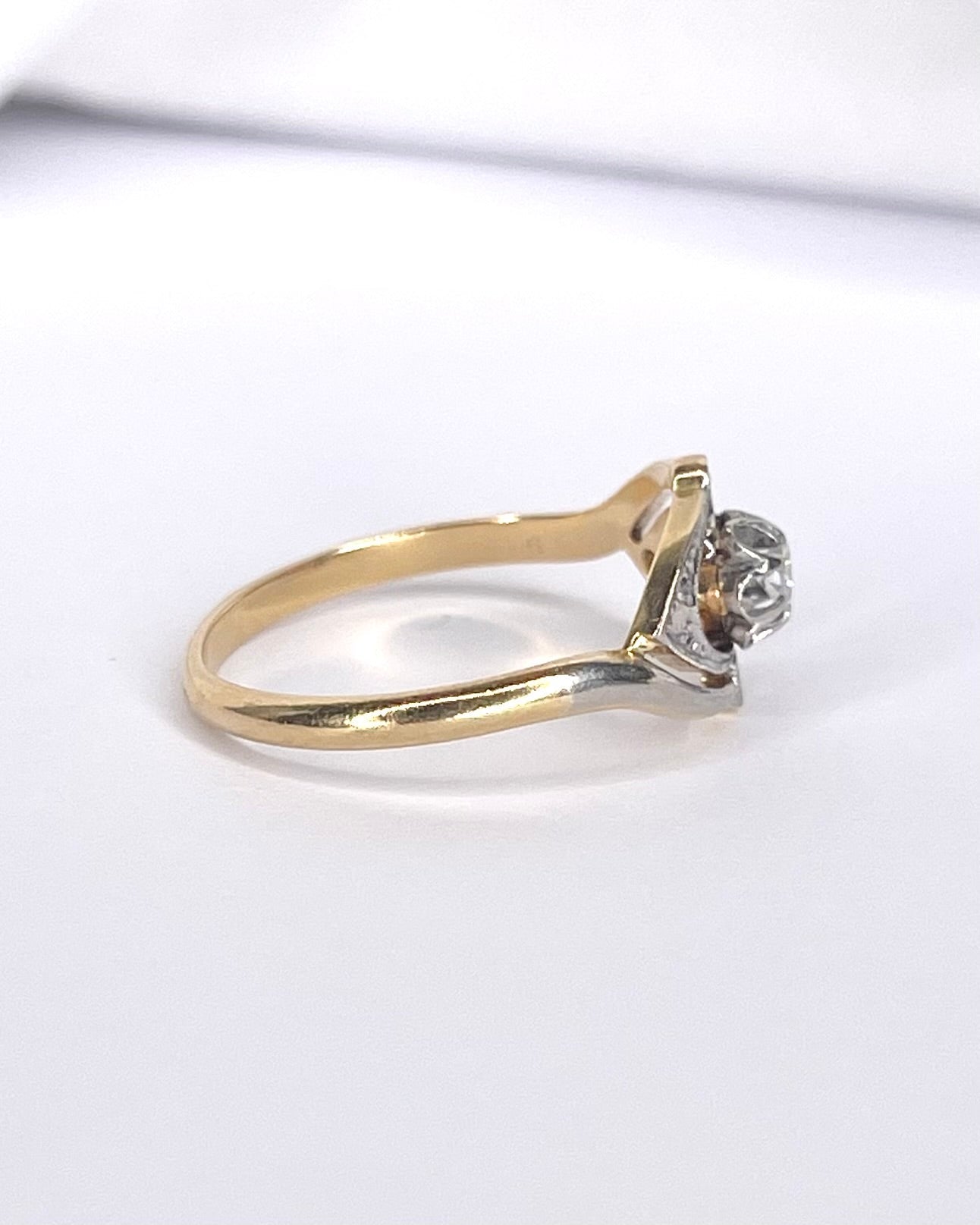 Bague Tourbillon Art Déco Diamants "Armande" - Elliade Paris