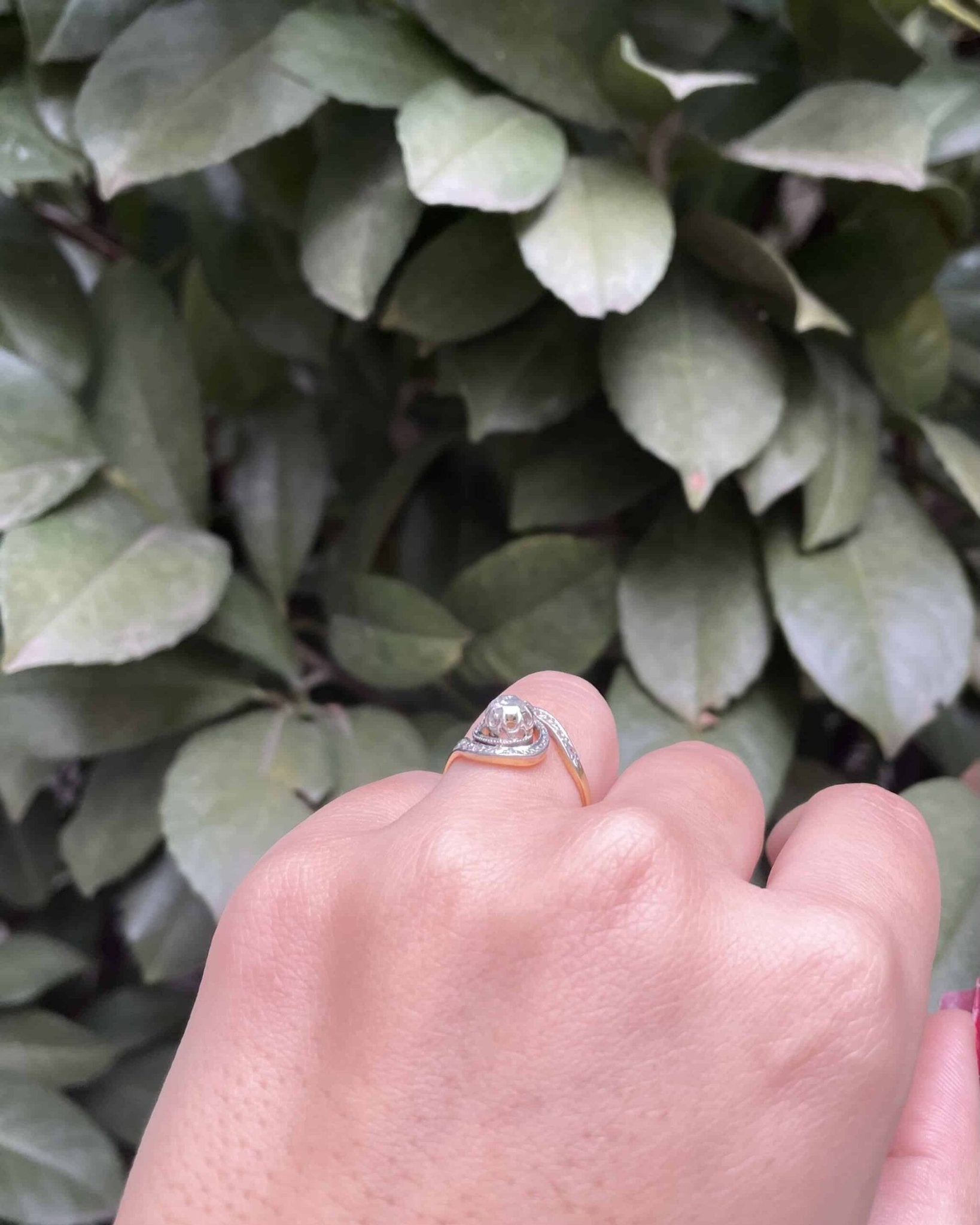 Bague Tourbillon Art - déco Diamants "Crystal" - Elliade Paris