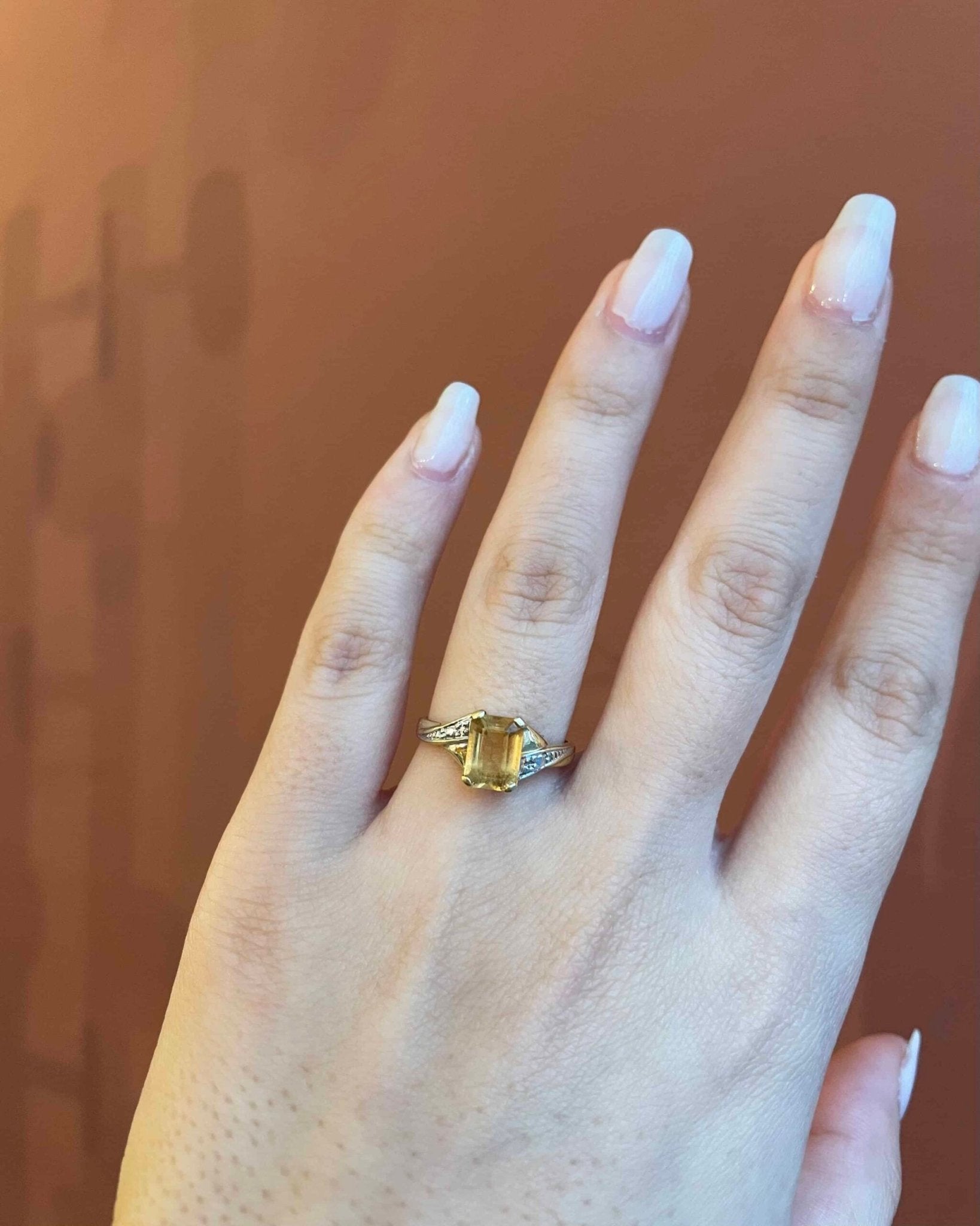 Bague Tourbillon Citrine 1.35 carat "Lenore" - Elliade Paris