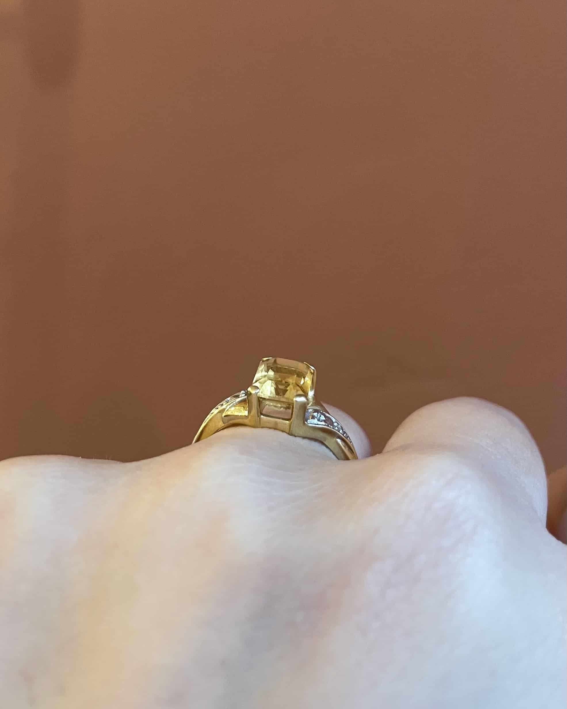 Bague Tourbillon Citrine 1.35 carat "Lenore"