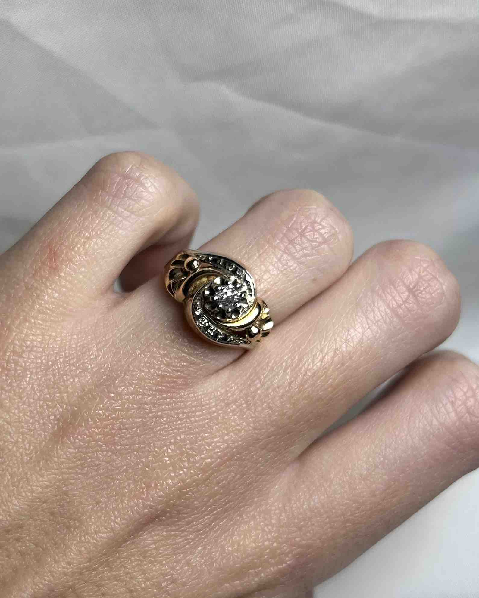 Bague Tourbillon Diamant "Louise" - Elliade Paris