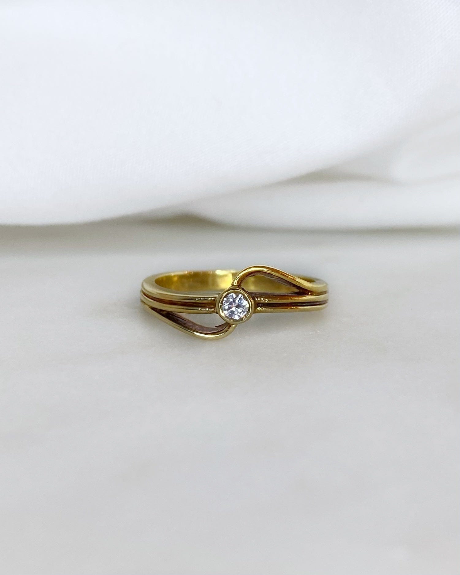 Bague Tourbillon Diamants "Emilia" - Elliade Paris