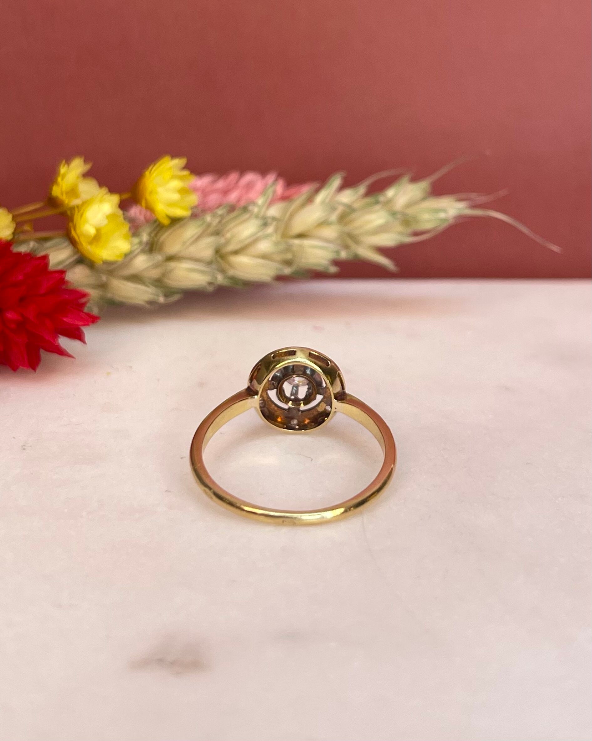 Bague Vintage Art-Déco Diamant "Erica" - Elliade Paris