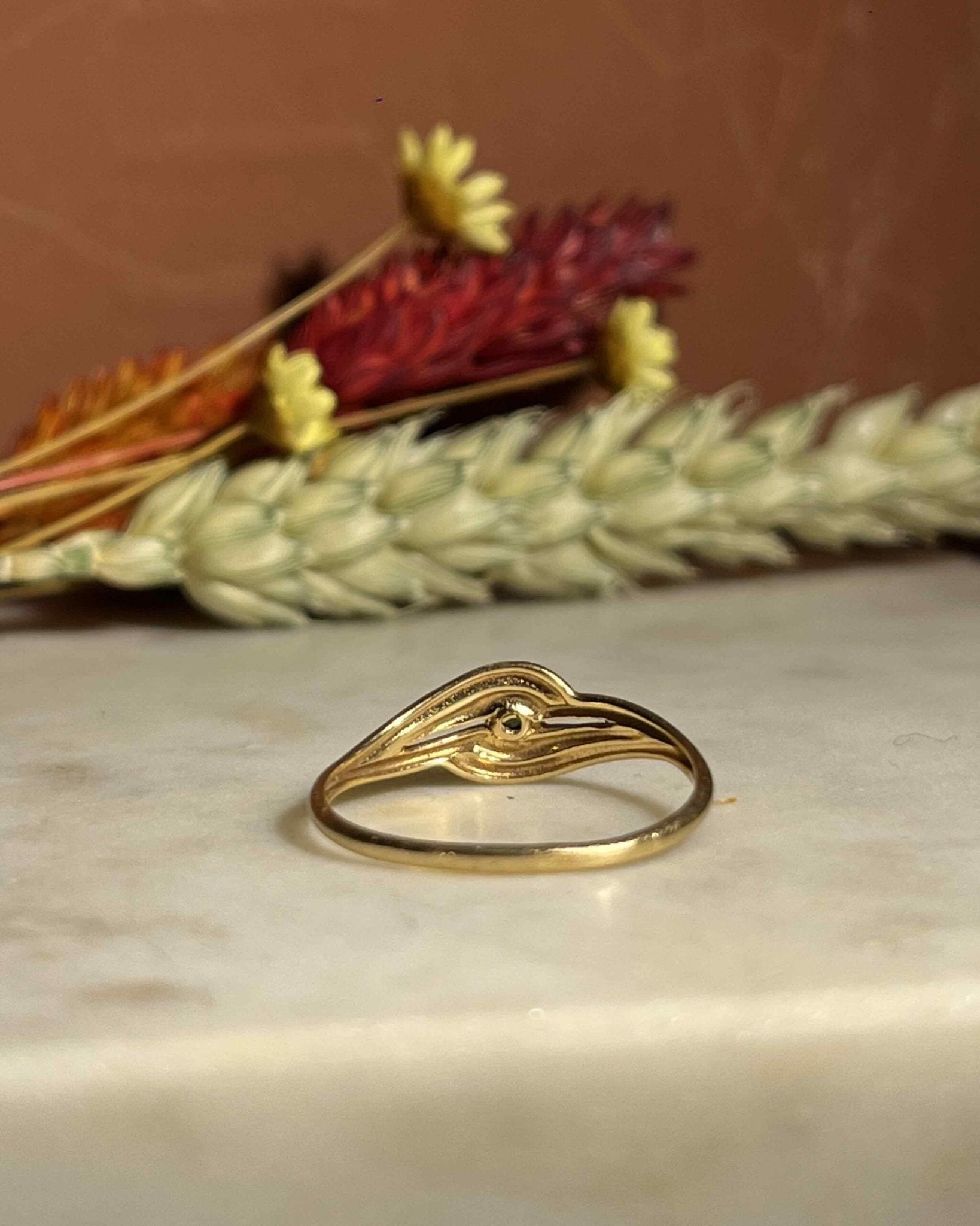 Bague Tourbillon Emeraude "Soraya" - Elliade Paris