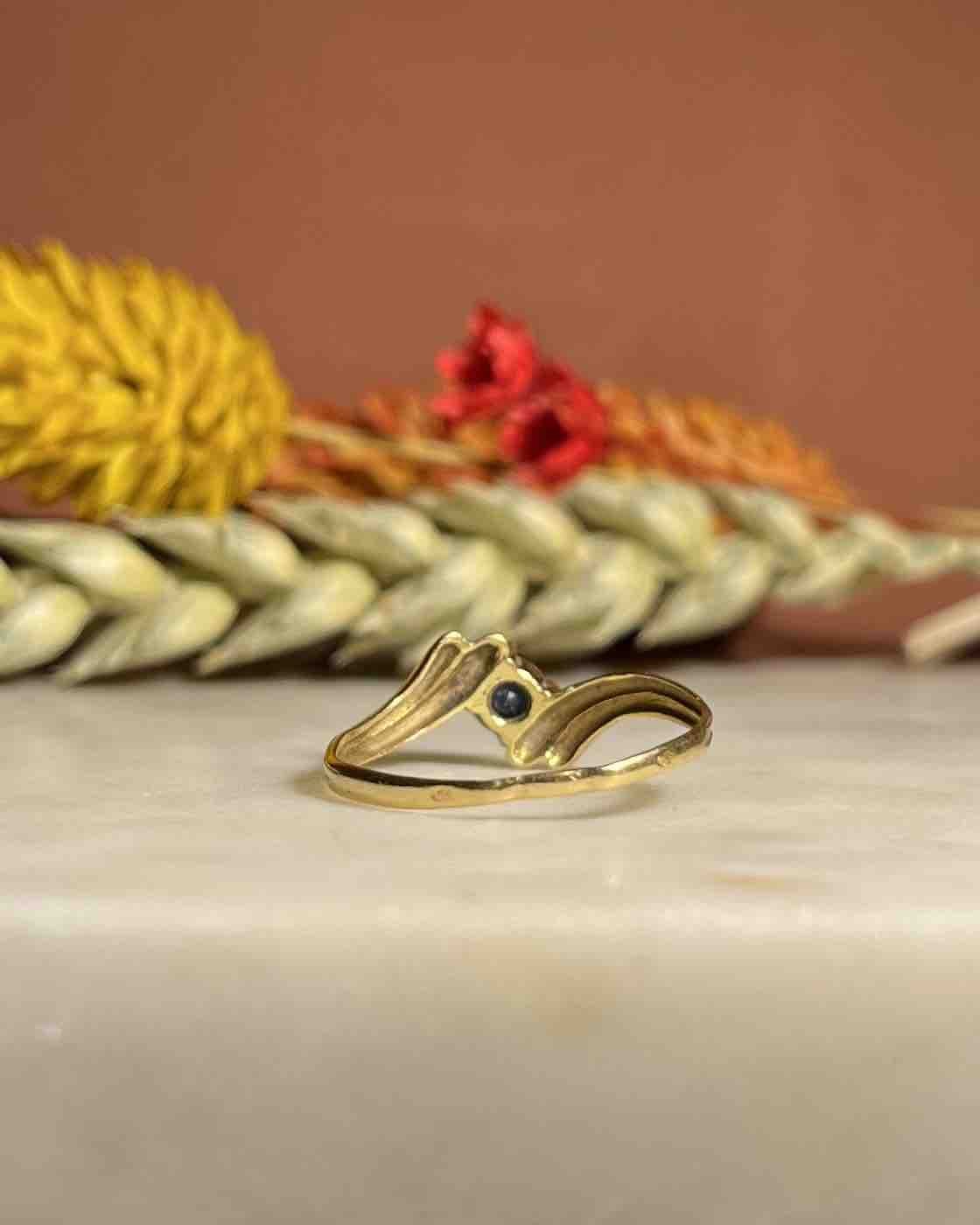 Bague tourbillon saphir "Kat" - Elliade Paris