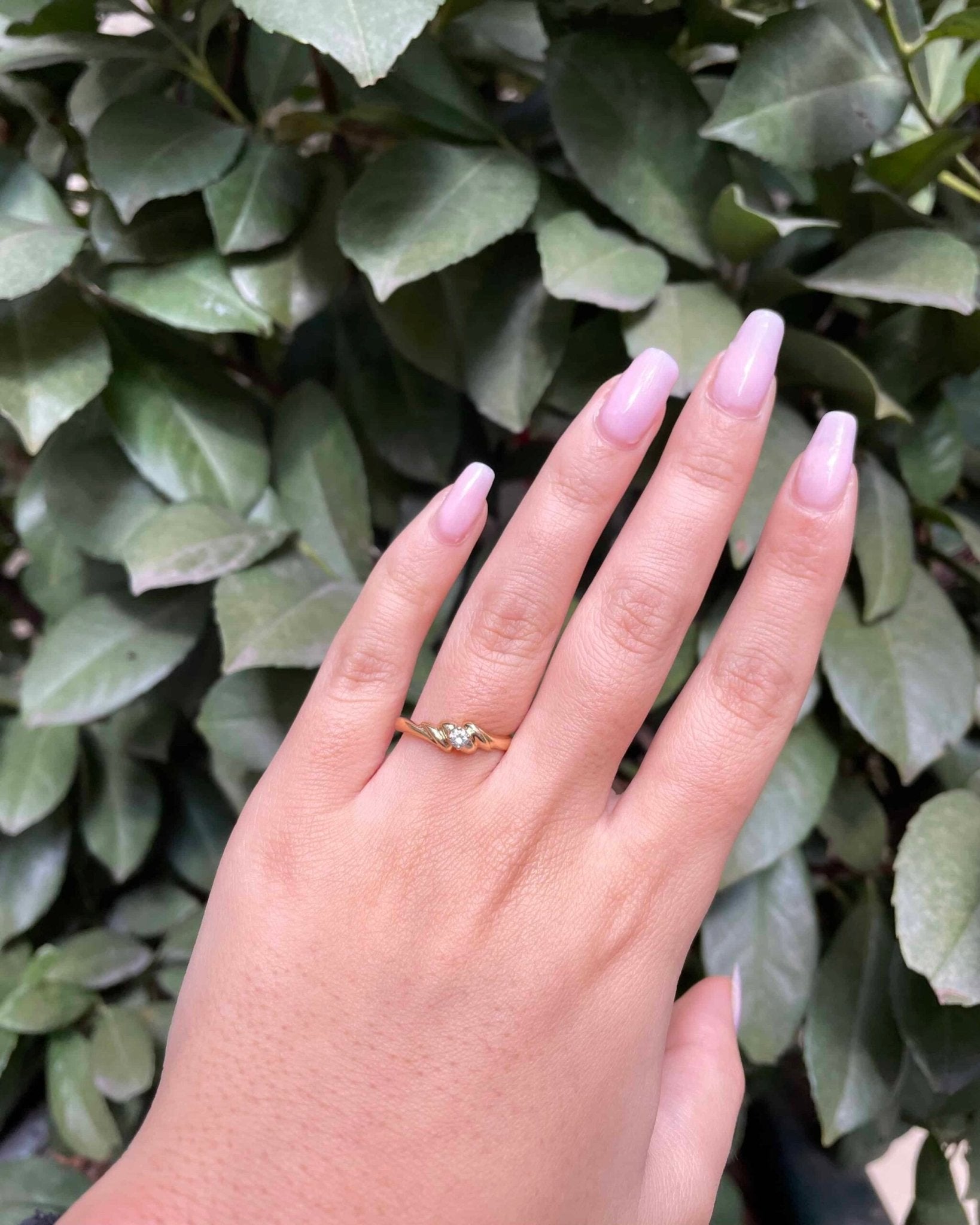 Bague Tourbillon Solitaire Diamant "Ariana" - Elliade Paris