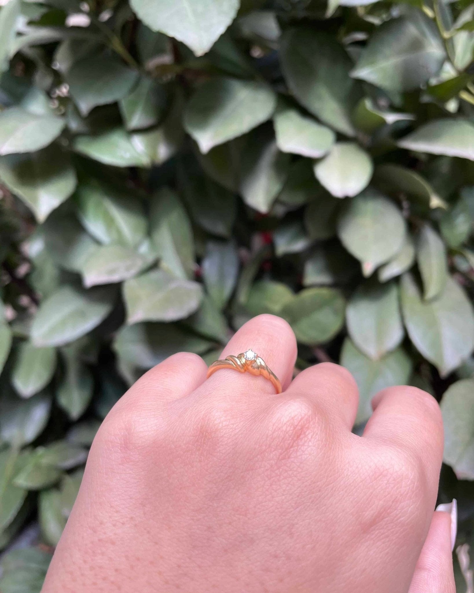 Bague Tourbillon Solitaire Diamant "Ariana" - Elliade Paris