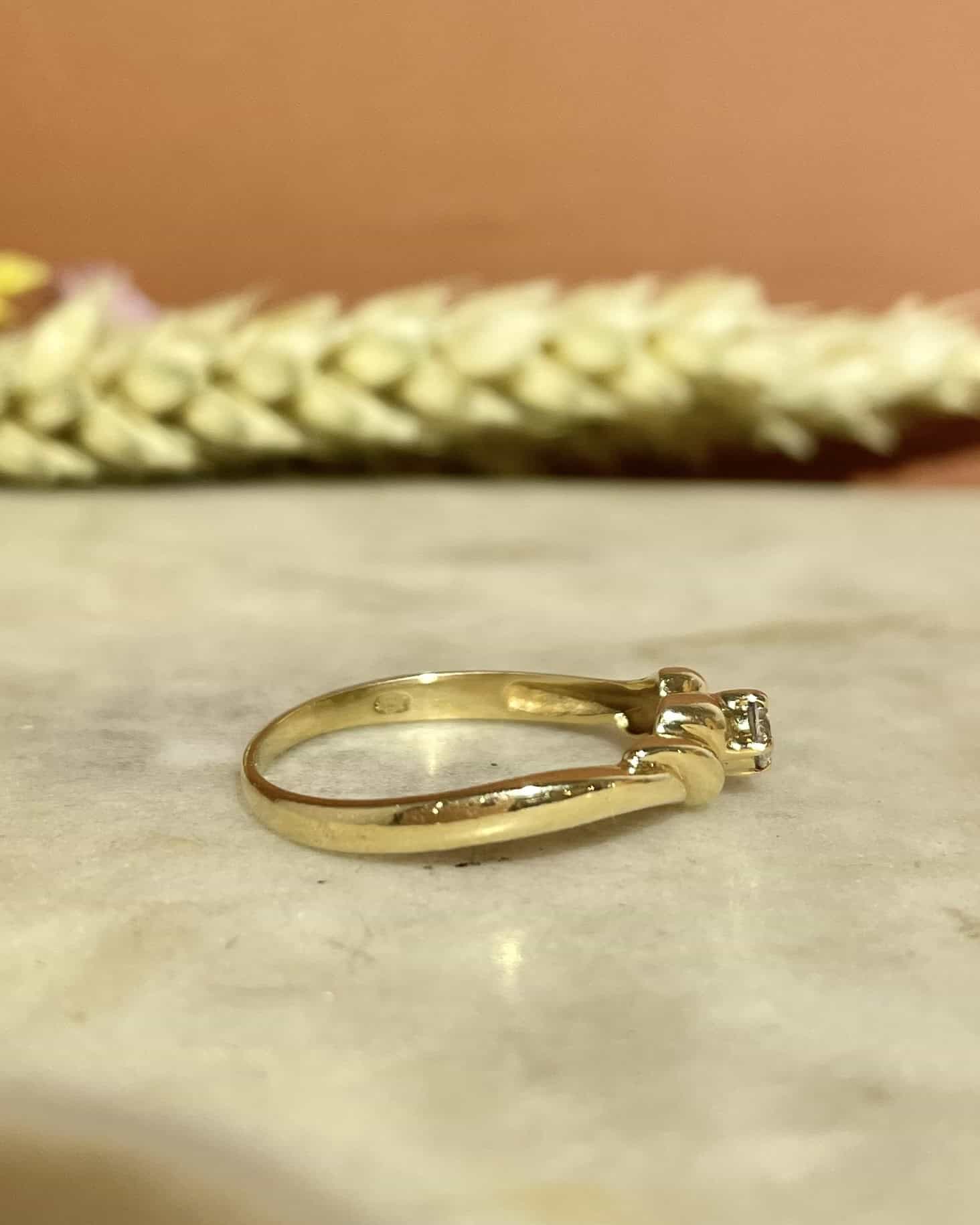 Bague Tourbillon Solitaire Diamant "Ariana" - Elliade Paris