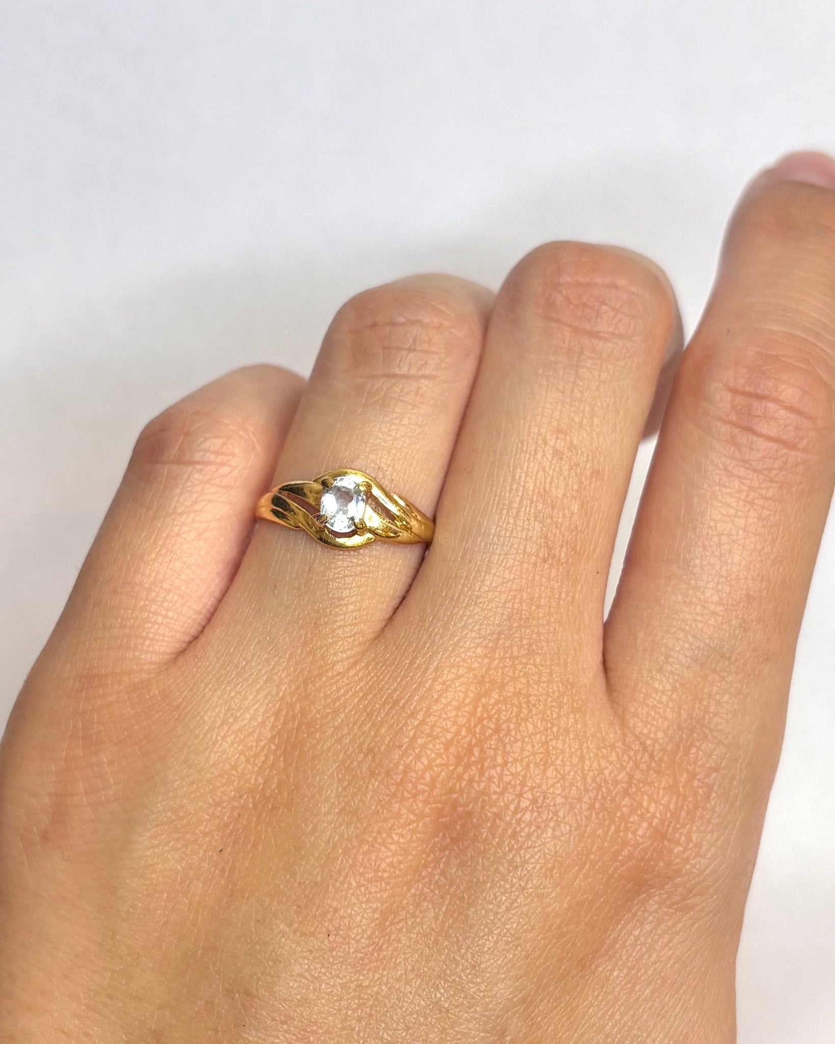 Bague Tourbillon Topaze 0.50 carat “Aynah” - Elliade Paris