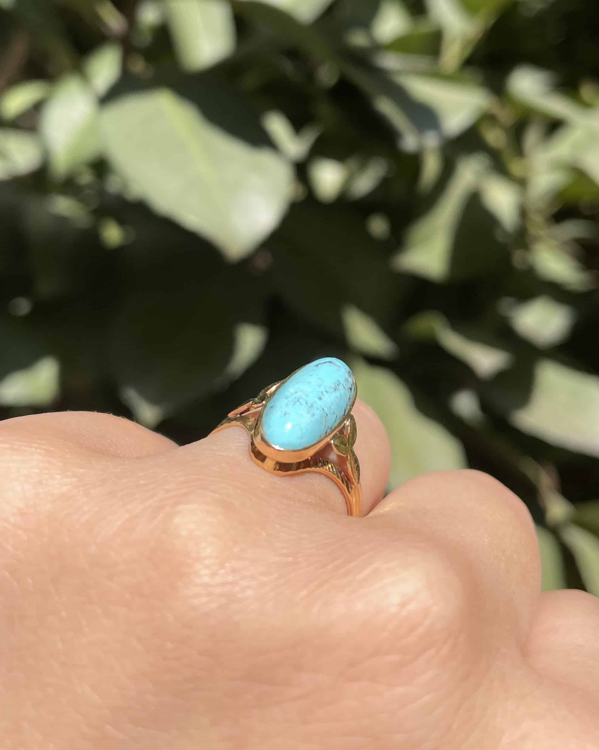Bague Cocktail Turquoise 4.30 carats "Noor"