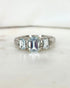 Bague Trilogie Aigues - Marines 1.40 carat & Diamants "Axelle" - Elliade Paris