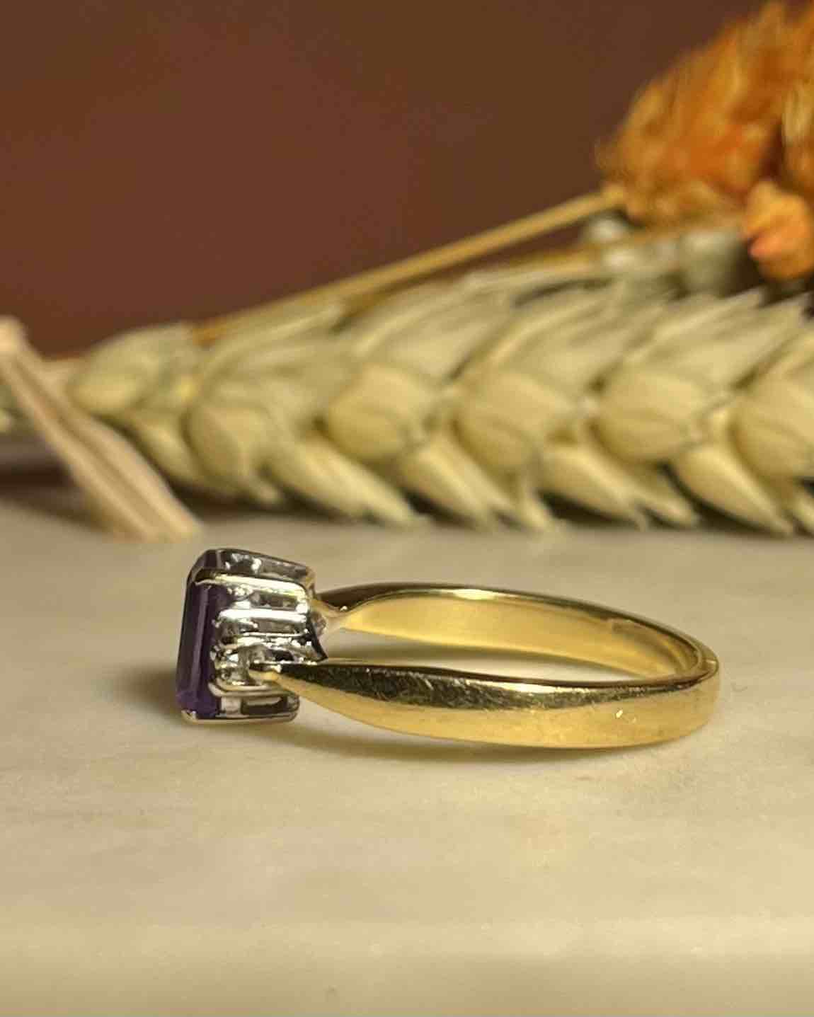 Bague Trilogie Améthyste & Diamants "Ayla" - Elliade Paris
