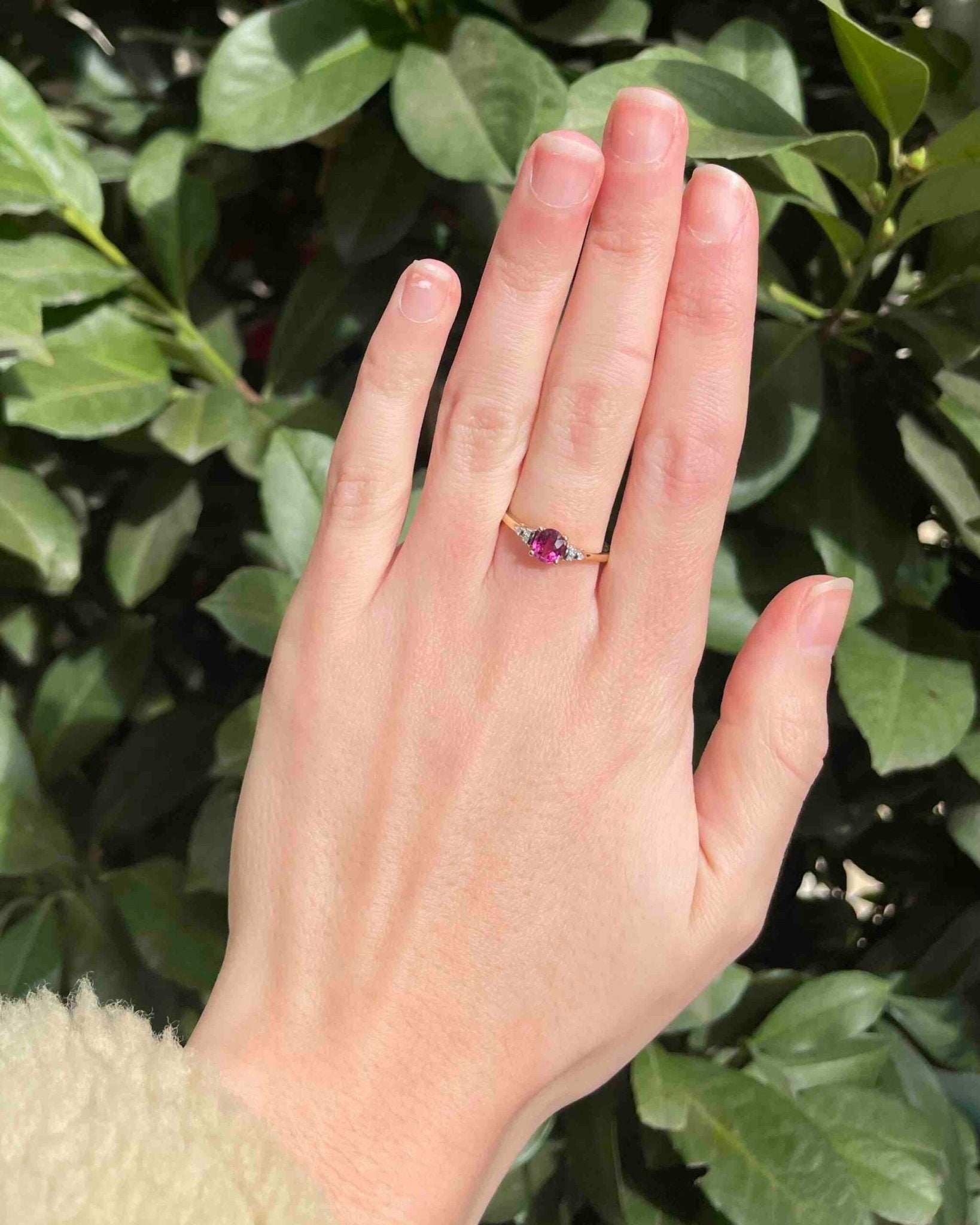 Bague Trilogie Améthyste & Diamants "Romane" - Elliade Paris