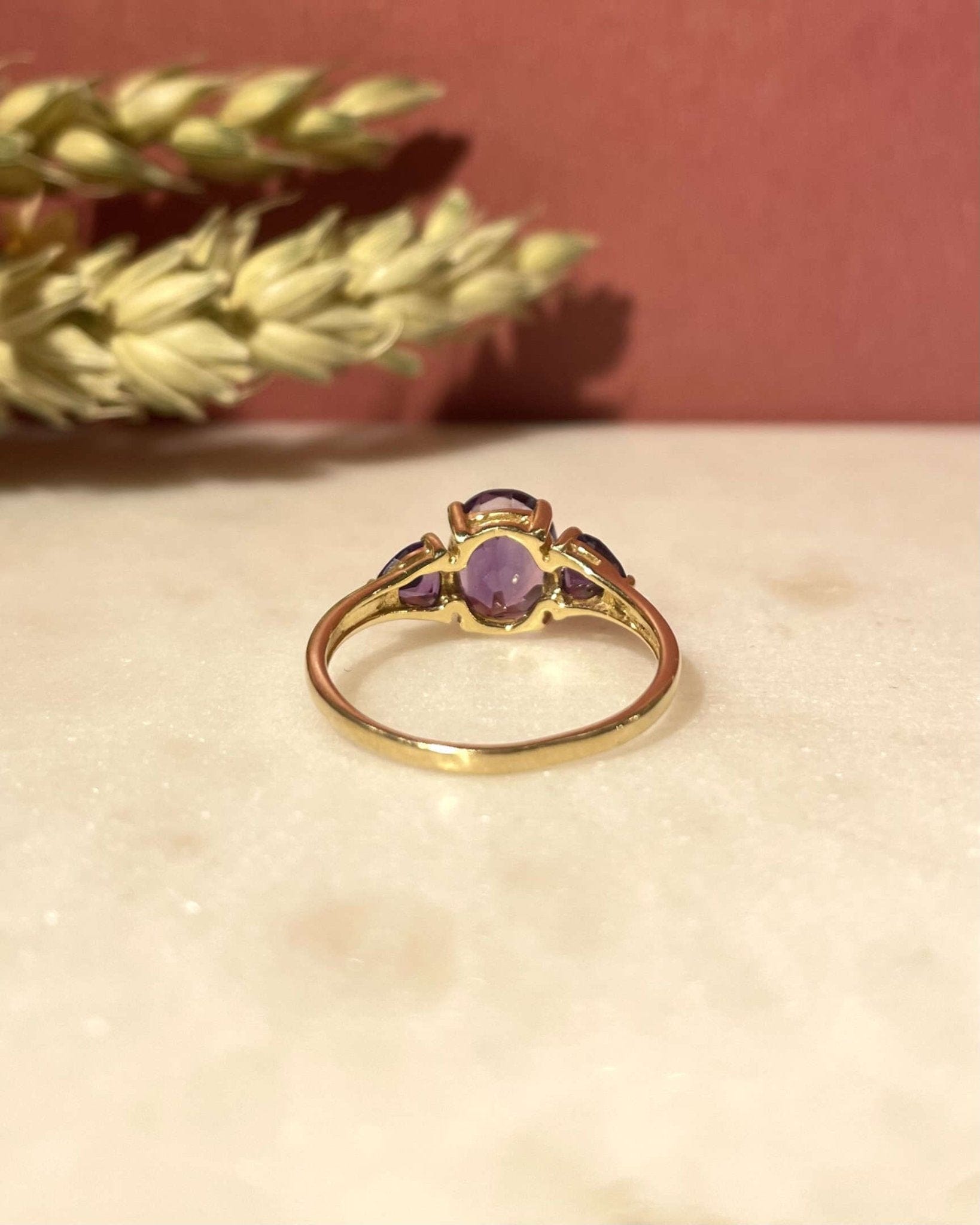 Bague Trilogie Améthystes 1.50 carat "Violette" - Elliade Paris