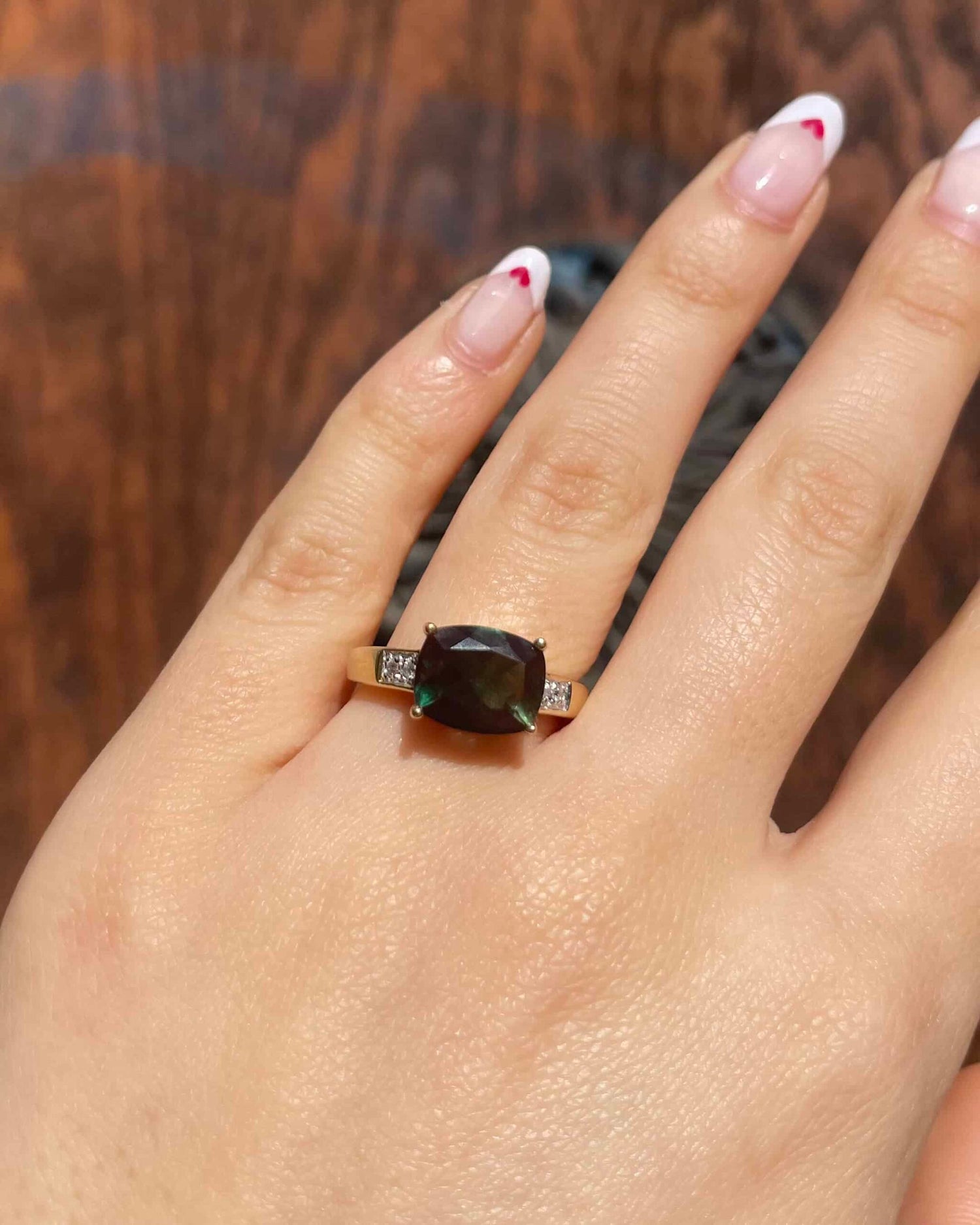Bague Jonc Andesine 2.40 Carats & Diamants "Merida"