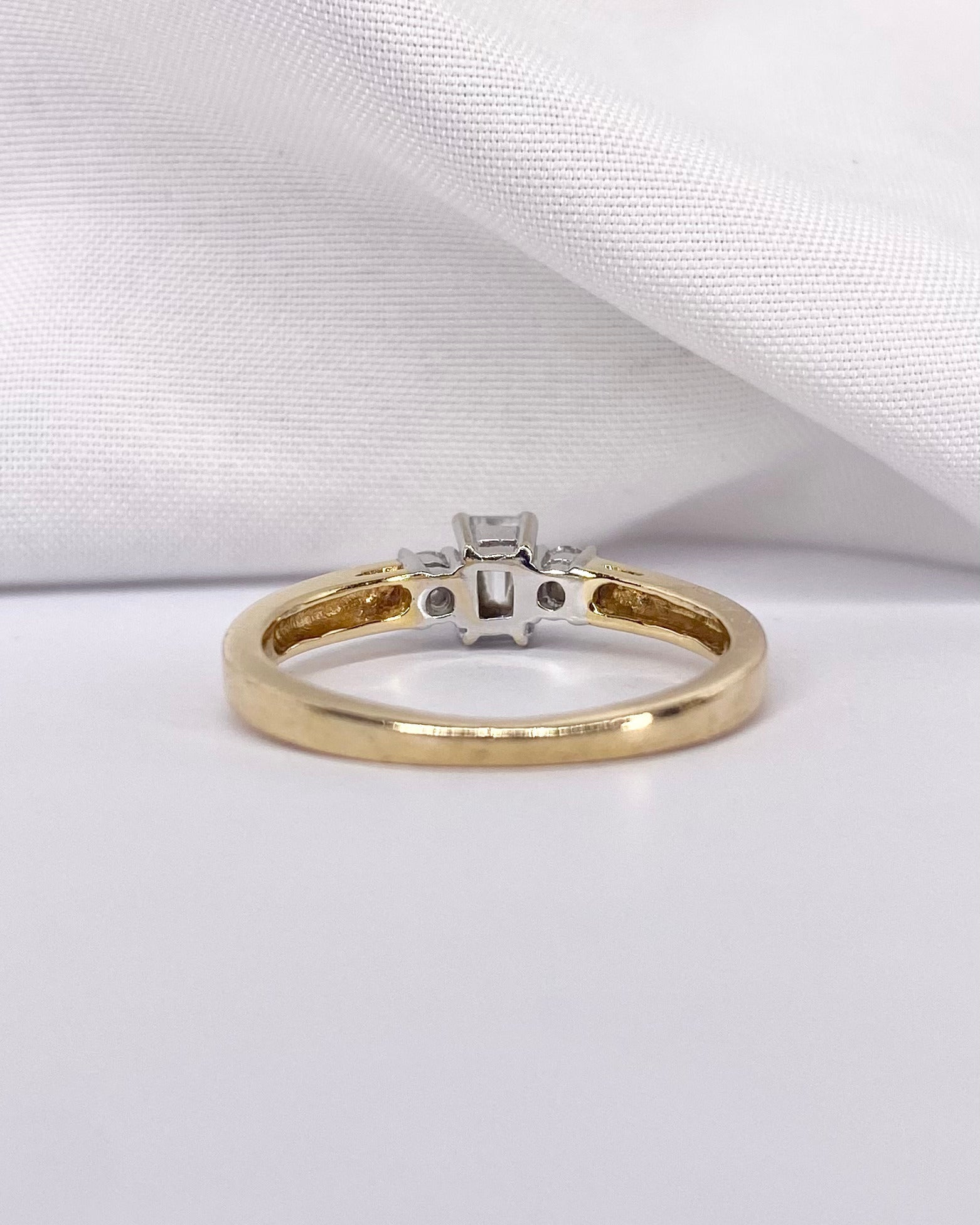 Bague Trilogie Diamants 0.36 carat "Jasmine" - Elliade Paris