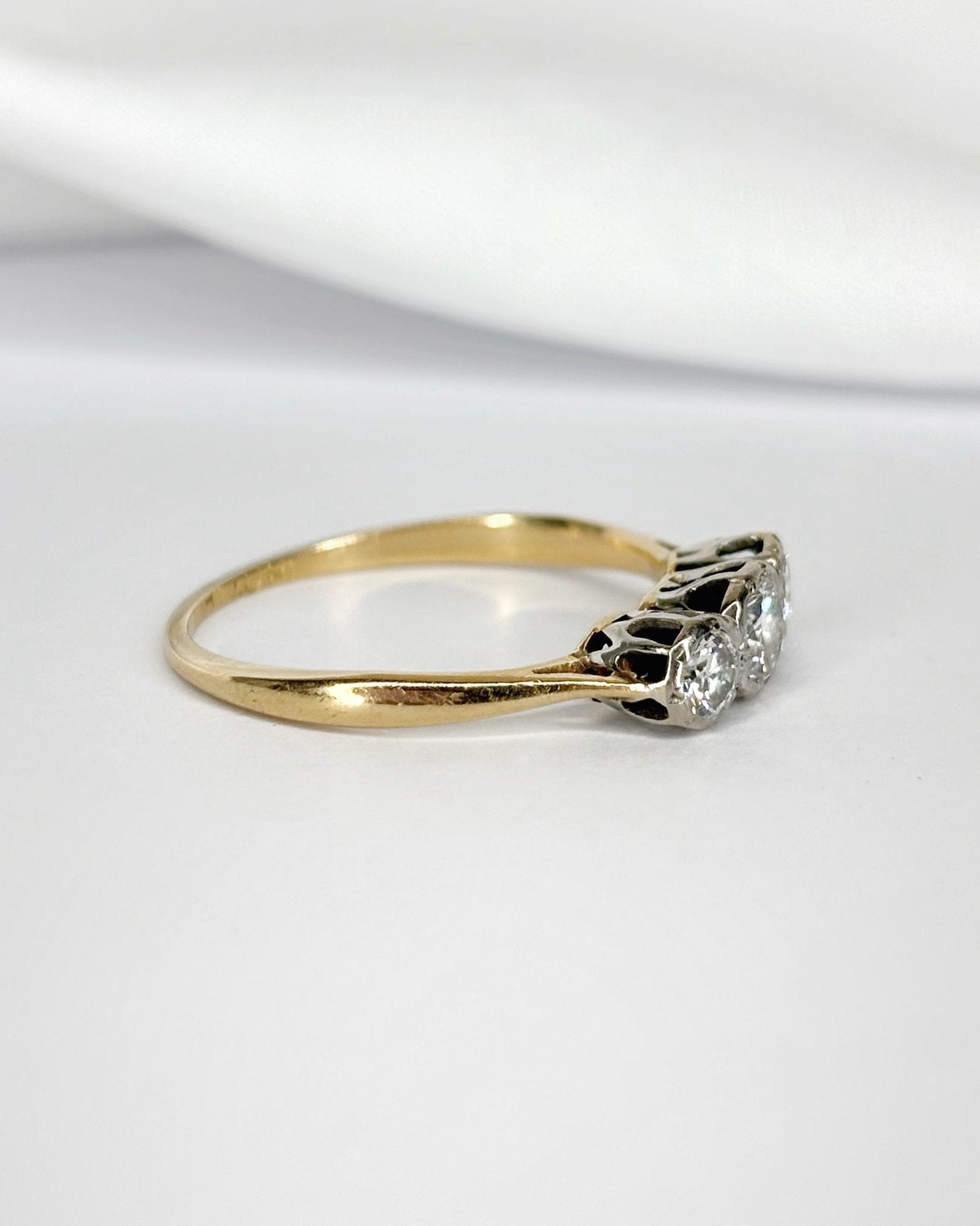 Bague Trilogie Diamants 0.40 carat "Ange" - Elliade Paris