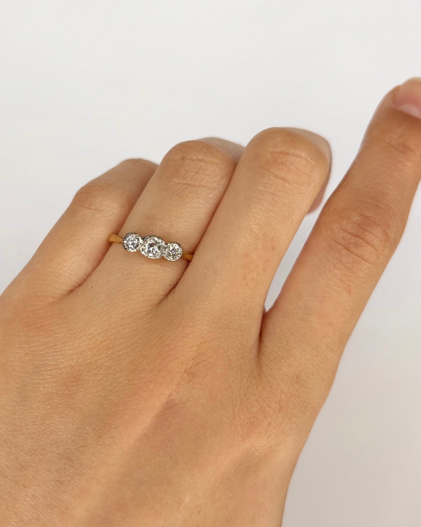 Bague Trilogie Diamants 0.40 carat "Ange" - Elliade Paris