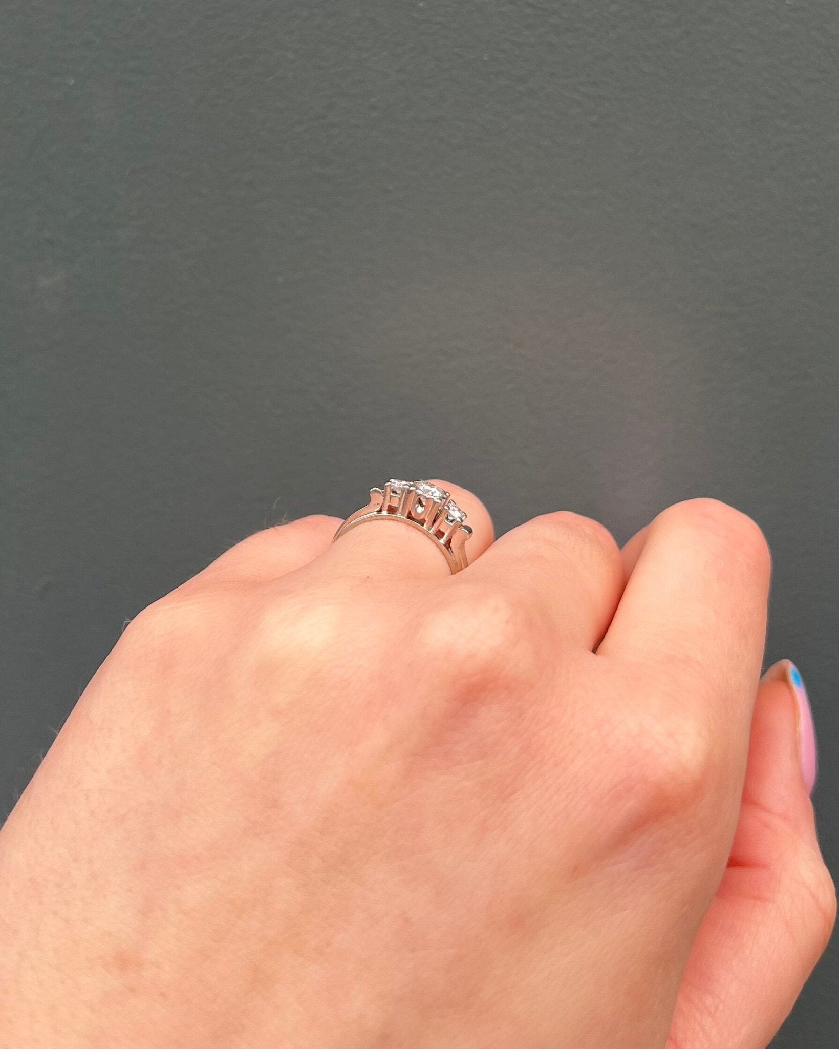 Bague Trilogie Diamants 0.41 carat "Cassidy" - Elliade Paris