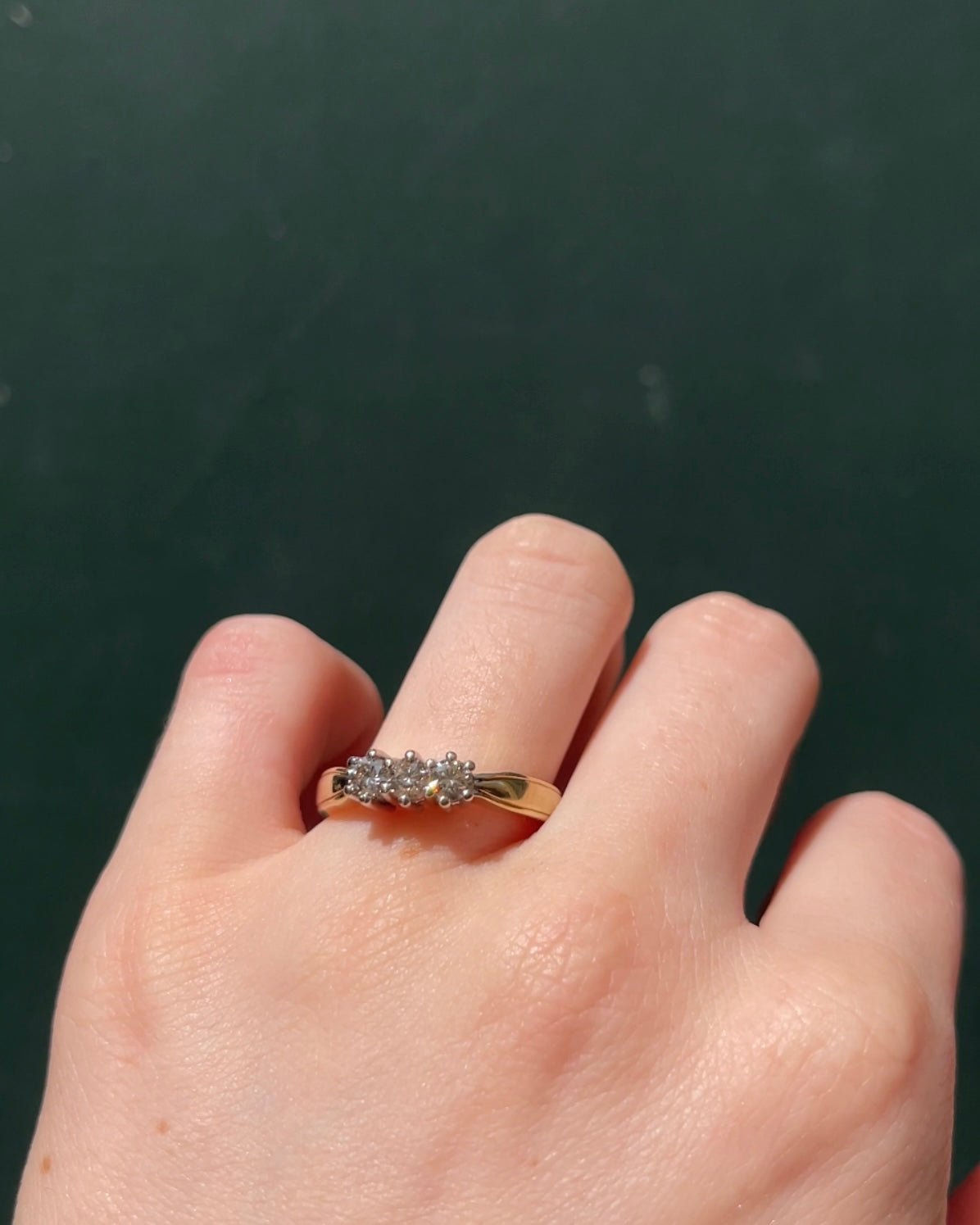 Bague Trilogie Diamants 0.45 carat “Liane” - Elliade Paris