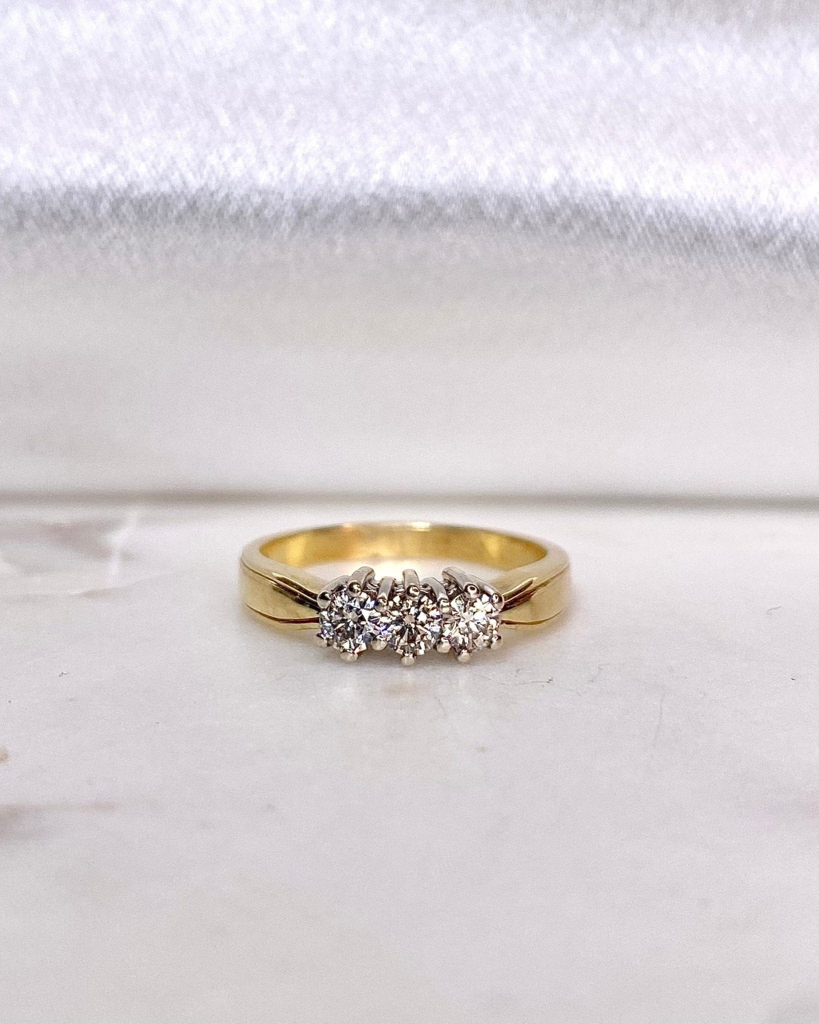 Bague Trilogie Diamants 0.45 carat “Liane” - Elliade Paris