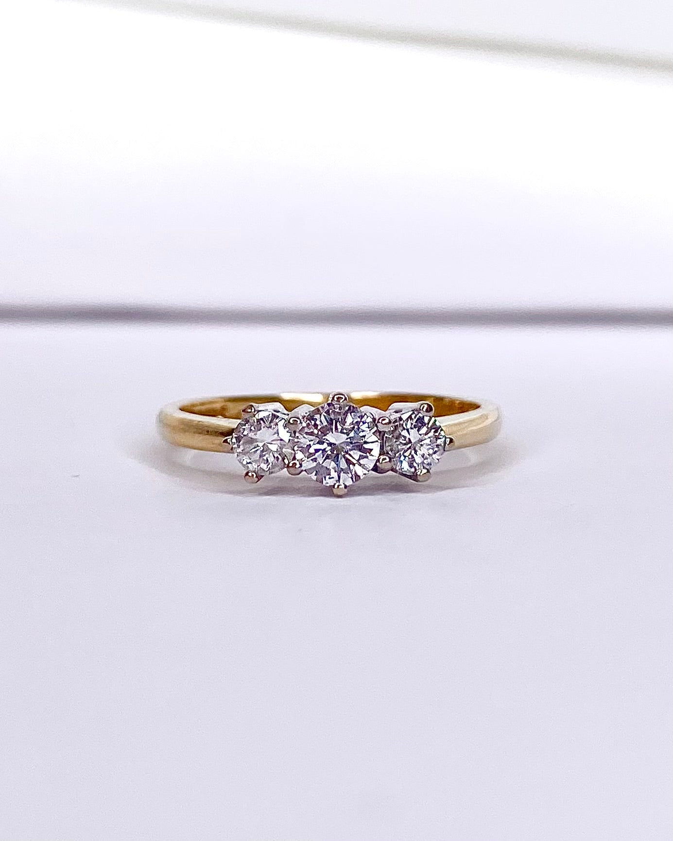 Bague Trilogie Diamants 0.50 carat "Lia" - Elliade Paris