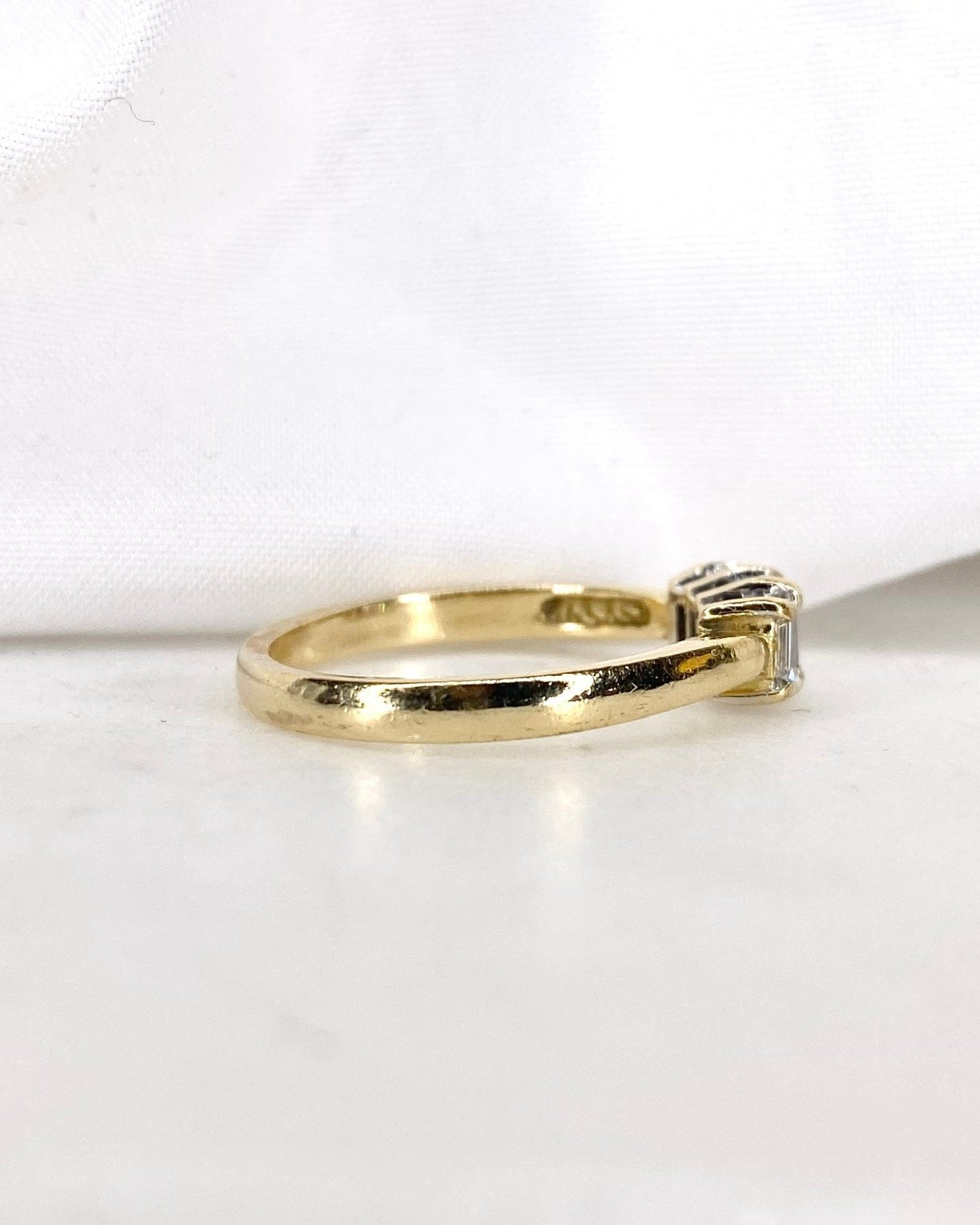 Bague Trilogie Diamants 0.51 carat "Samia" - Elliade Paris