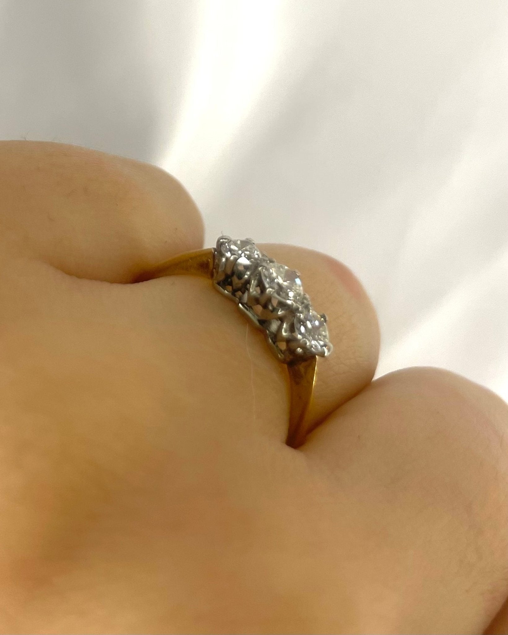 Bague Trilogie Diamants 0.53 carat "Carolina" - Elliade Paris