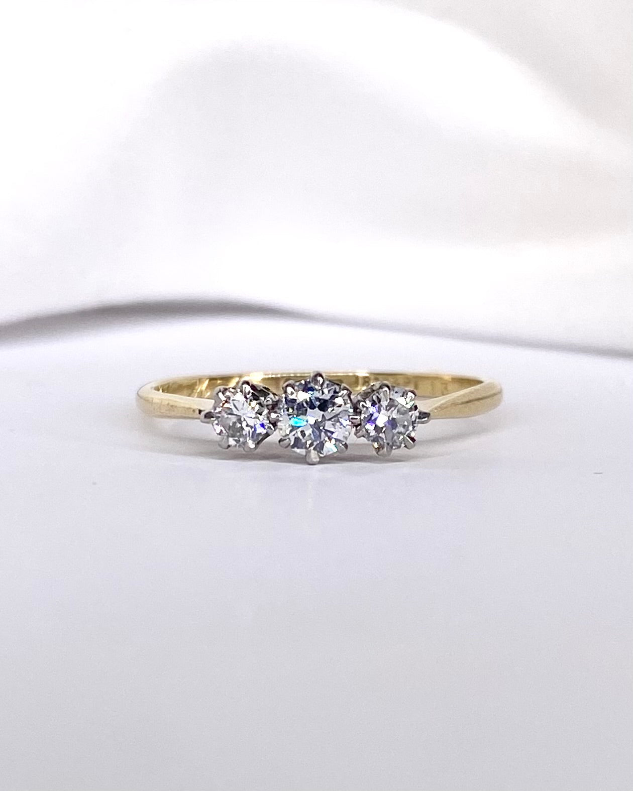 Bague Trilogie Diamants 0.55 carat "Camille" - Elliade Paris