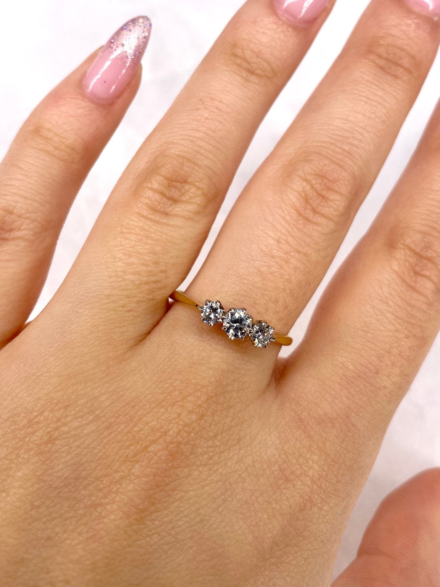 Bague Trilogie Diamants 0.55 carat "Camille" - Elliade Paris