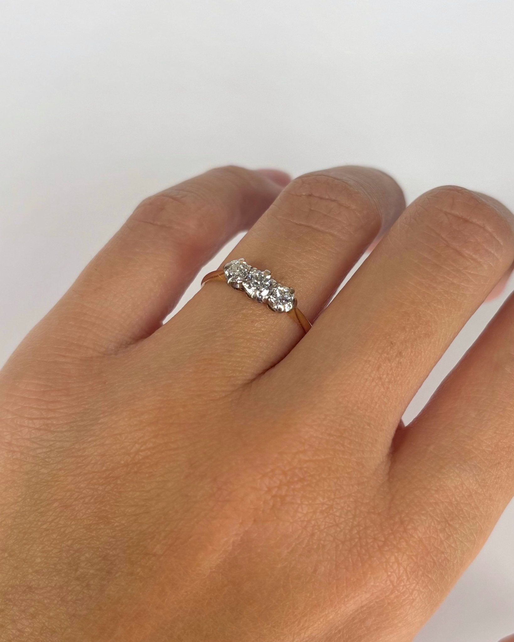 Bague Trilogie Diamants 0.55 ct "Loly" - Elliade Paris