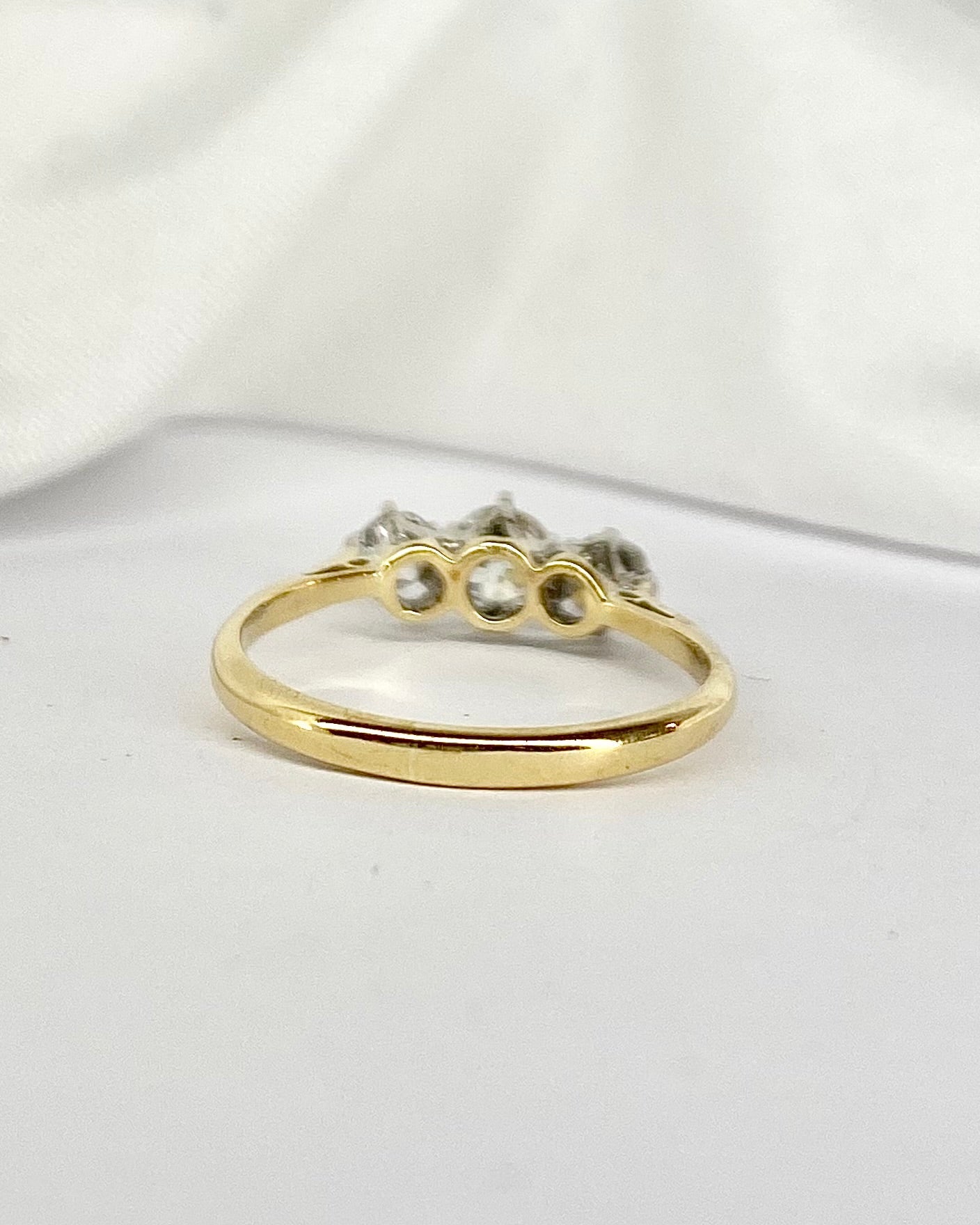 Bague Trilogie Diamants 0.60 carat "Lou" - Elliade Paris