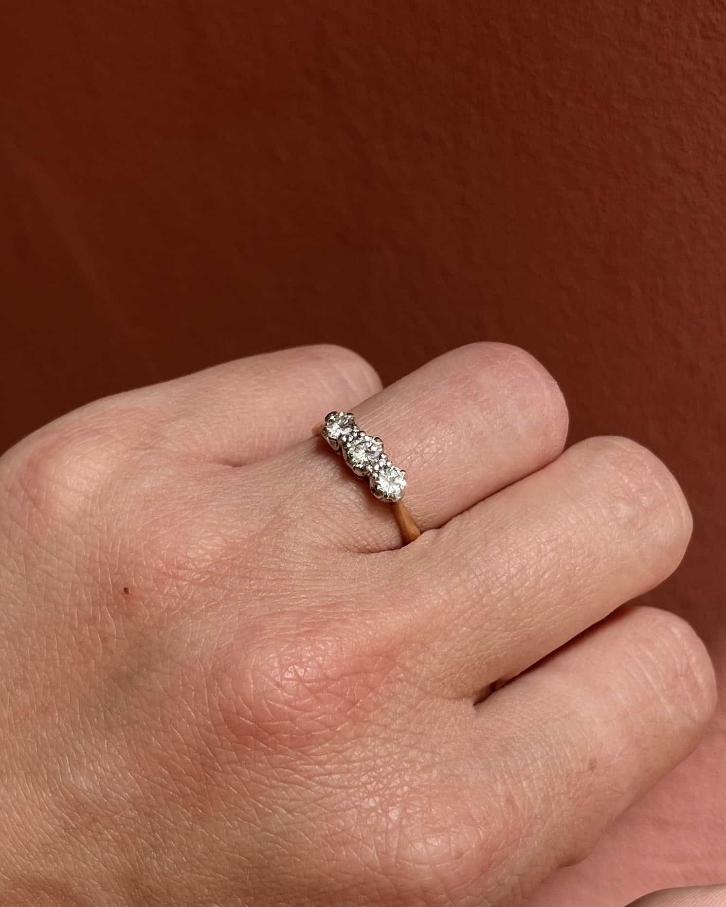Bague Trilogie Diamants 0.60 carat "Poéma" - Elliade Paris