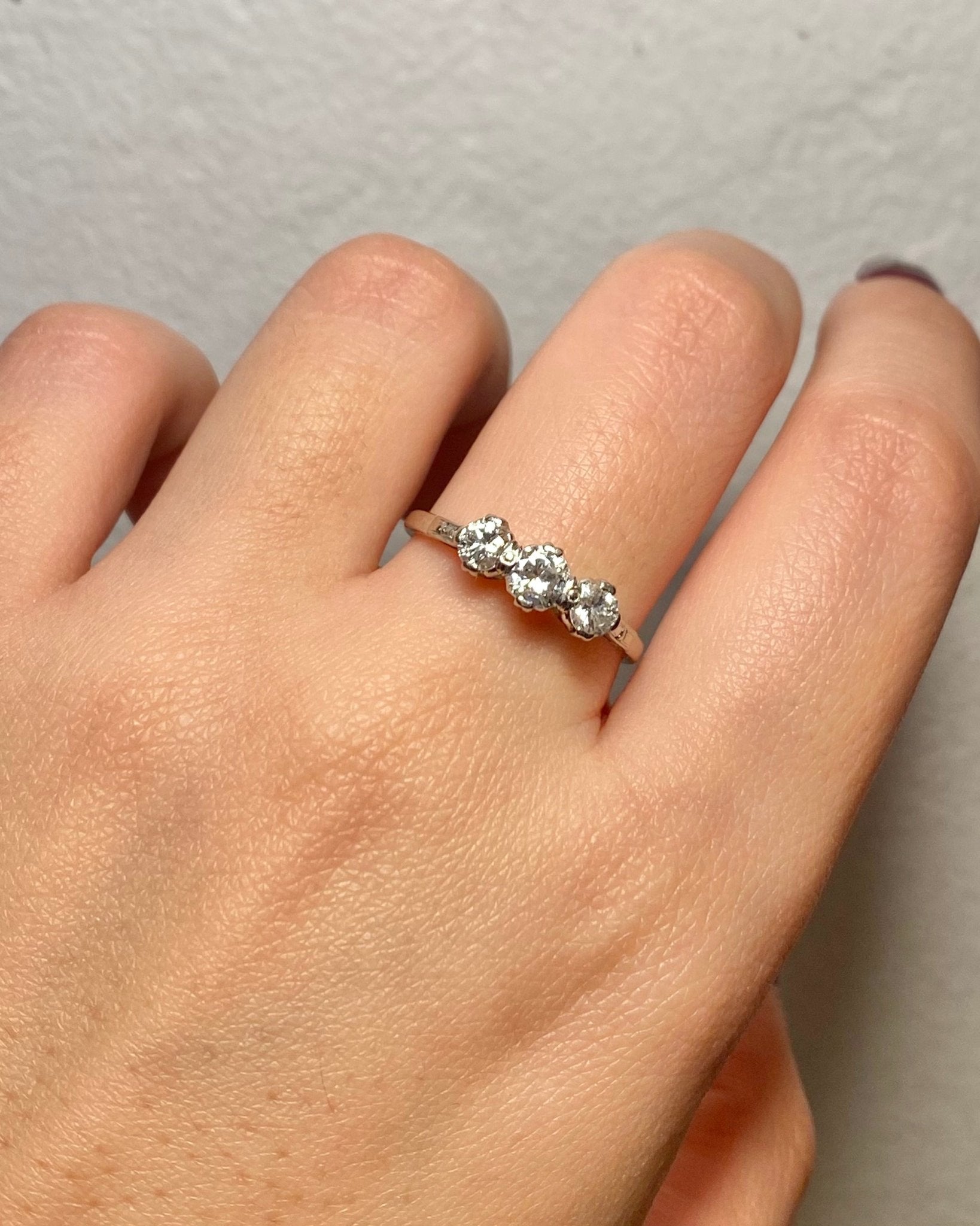 Bague Trilogie Diamants 0.72 carat "Galinda" - Elliade Paris