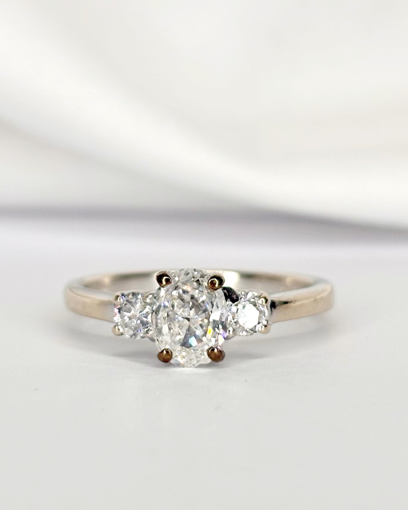 Bague Trilogie Diamants 0.89 carat "Chérine" - Elliade Paris