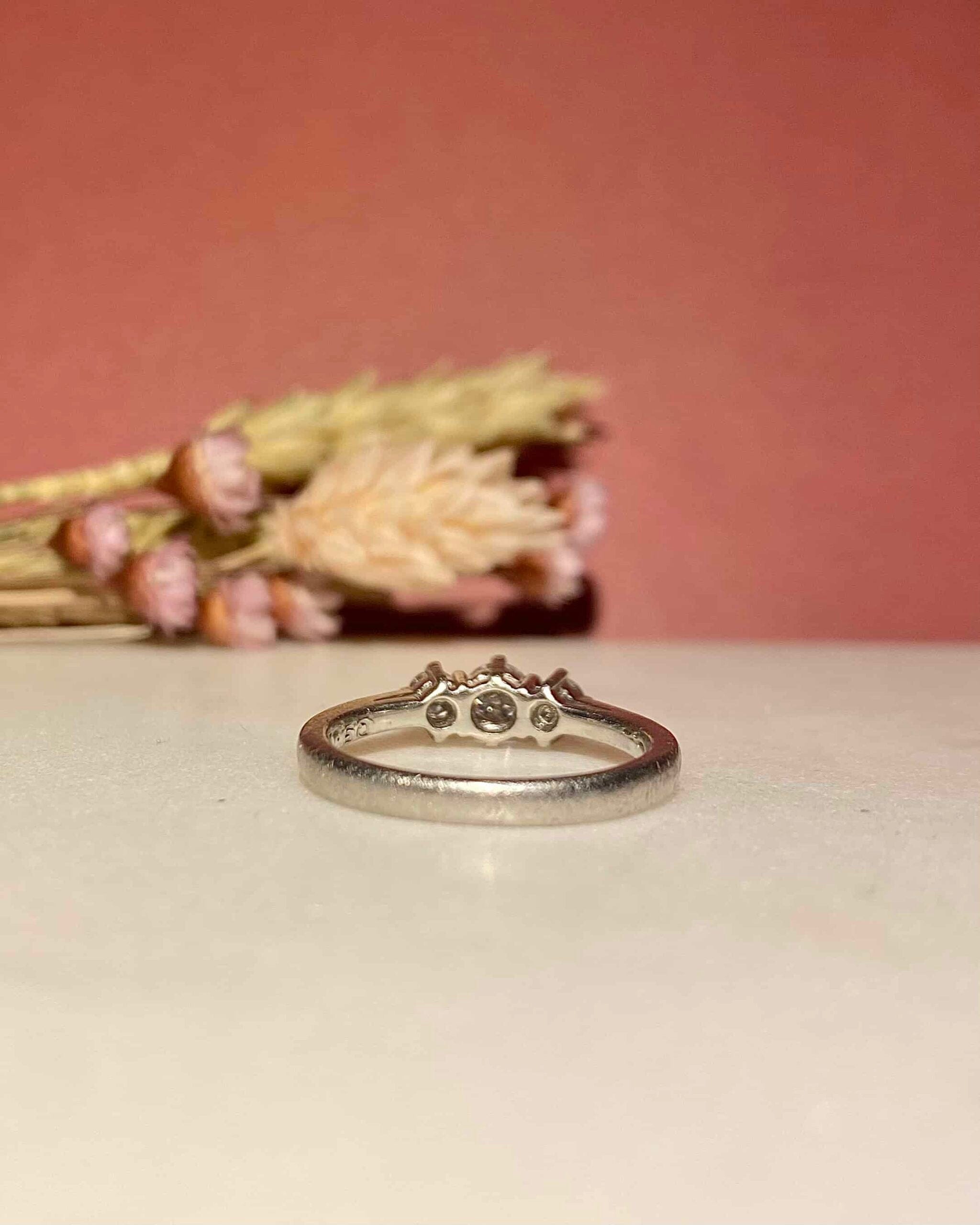 Bague Vintage Trilogie Diamants 0.50 carat "Bassima" - Elliade Paris