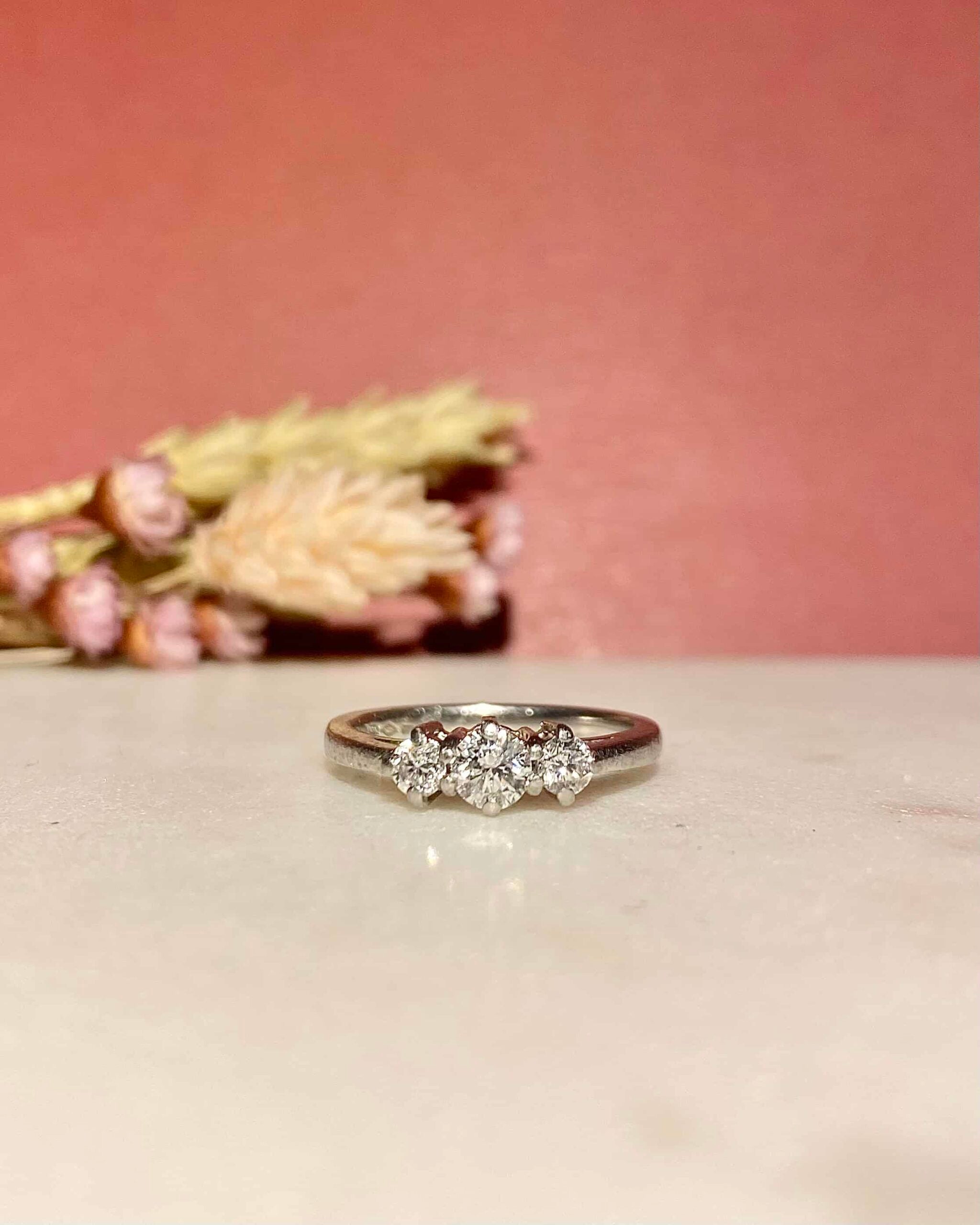Bague Vintage Trilogie Diamants 0.50 carat "Bassima"