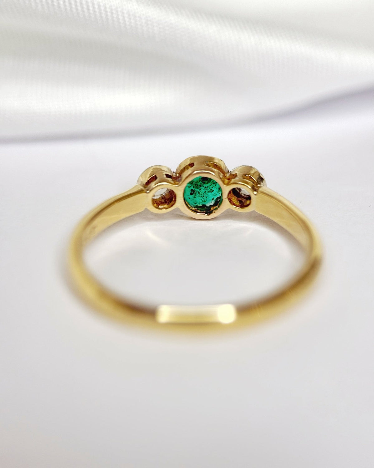 Bague Trilogie Émeraude & Diamants "Esmeralda" - Elliade Paris