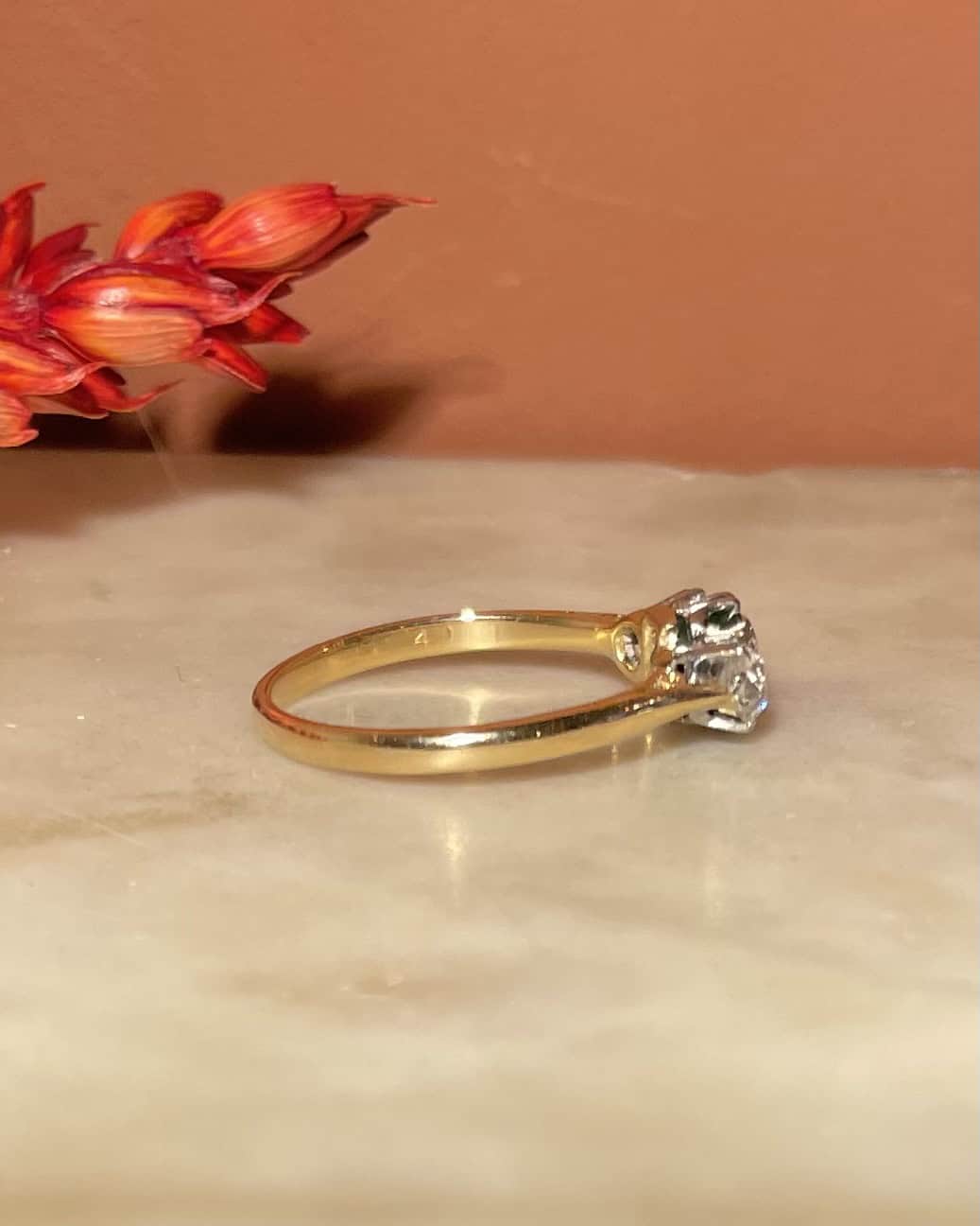 Bague Trilogie Emeraude & Diamants "Safa" - Elliade Paris