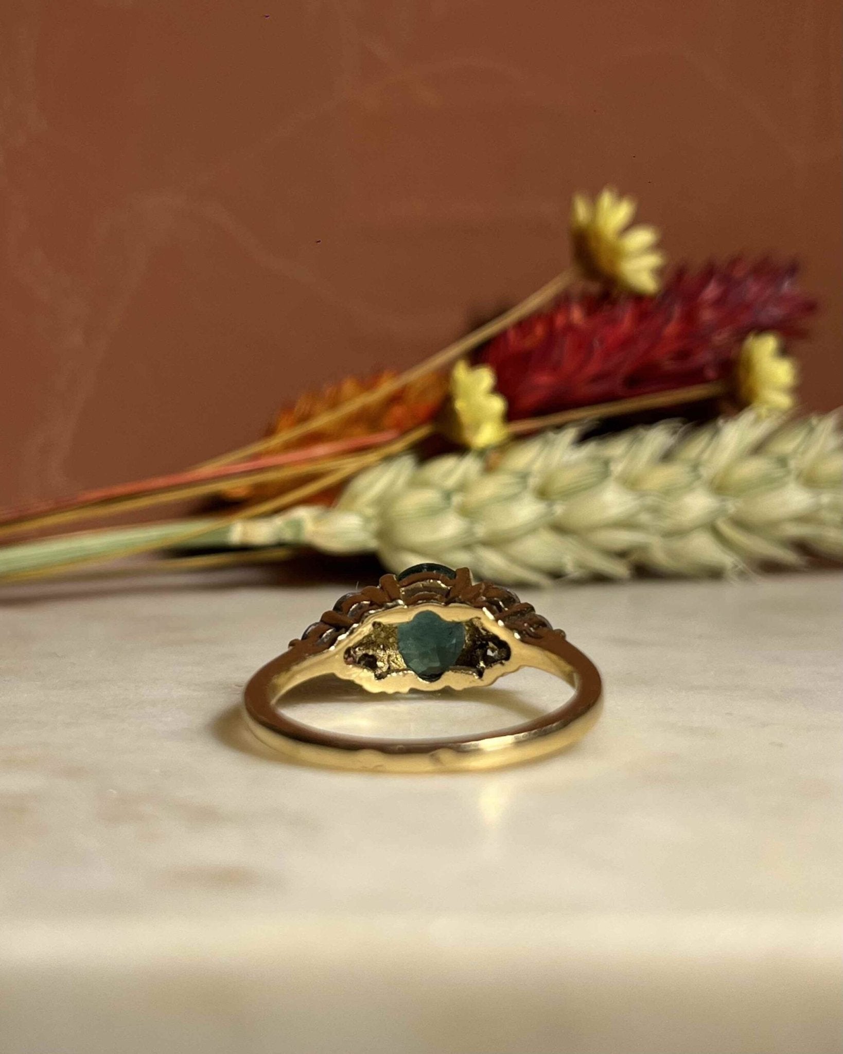 Bague Trilogie Émeraude et Diamants "Aldana" - Elliade Paris