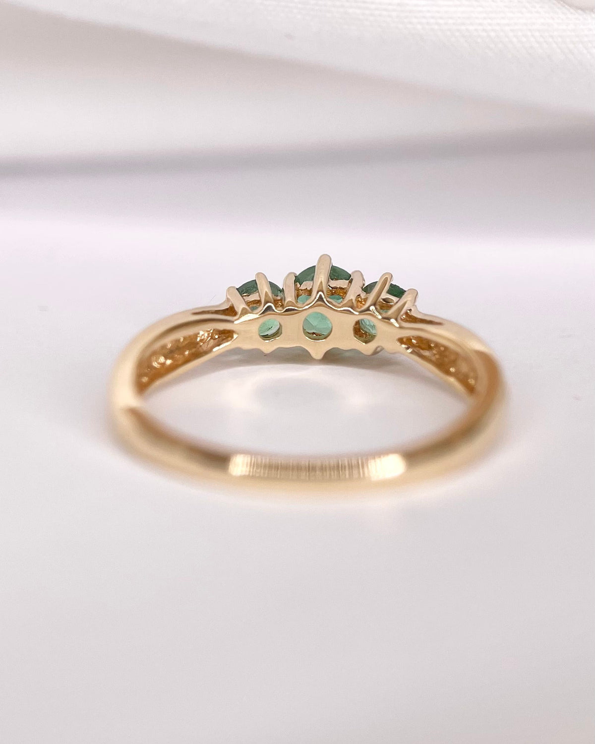 Bague Trilogie Émeraudes 0.50 carat "Maeva" - Elliade Paris