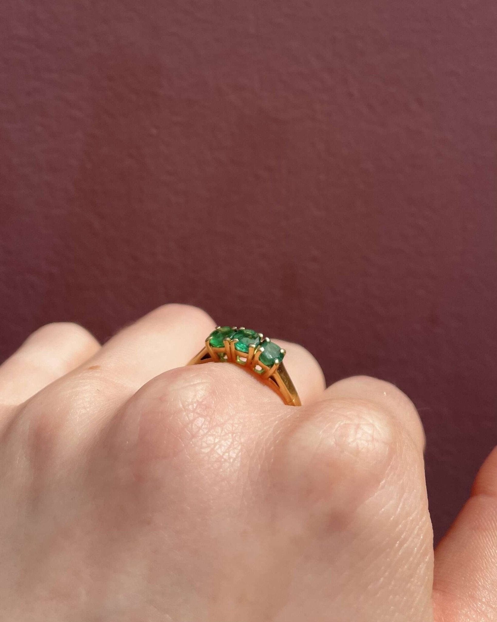 Bague Trilogie Emeraudes 0.60 carat "Odélia" - Elliade Paris