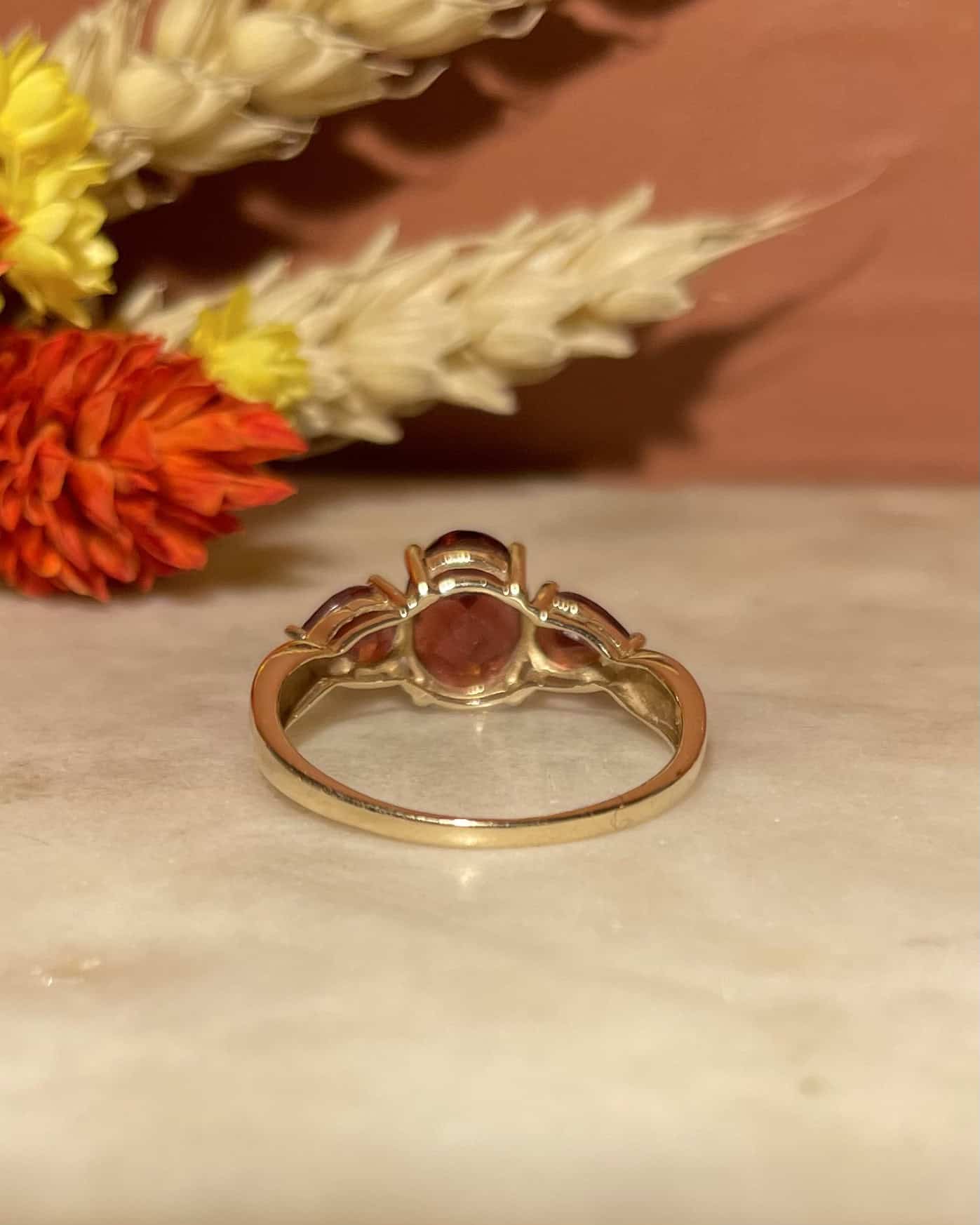 Bague Trilogie Grenats 2.20 carats "Noha" - Elliade Paris